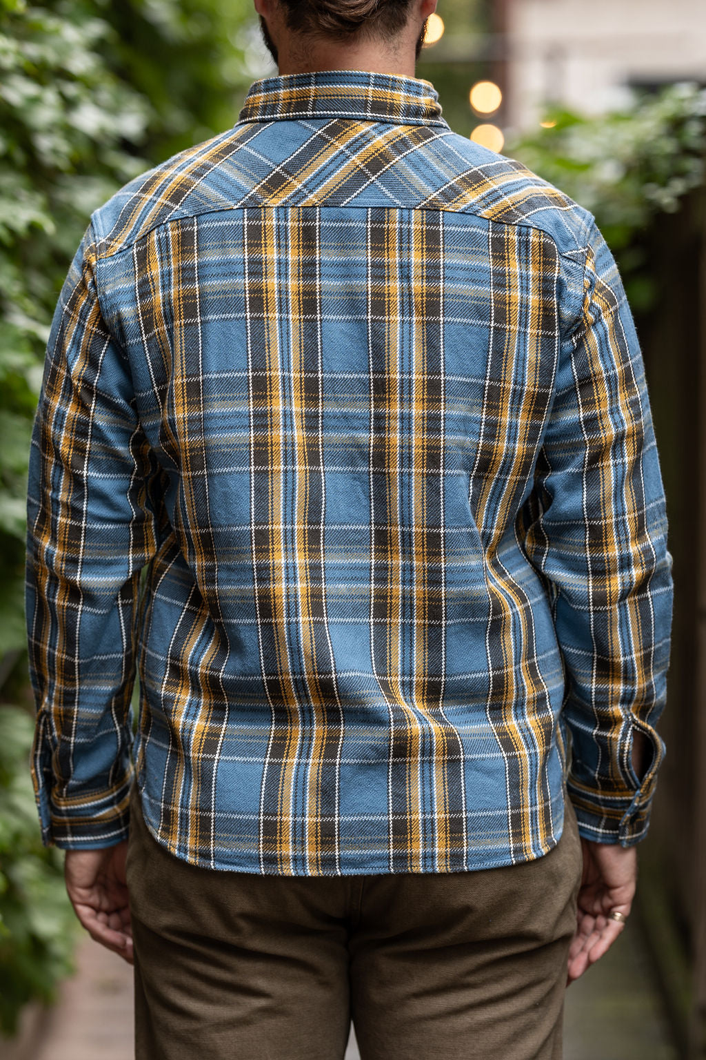 UES 502352 Heavy Flannel Shirt - Blue