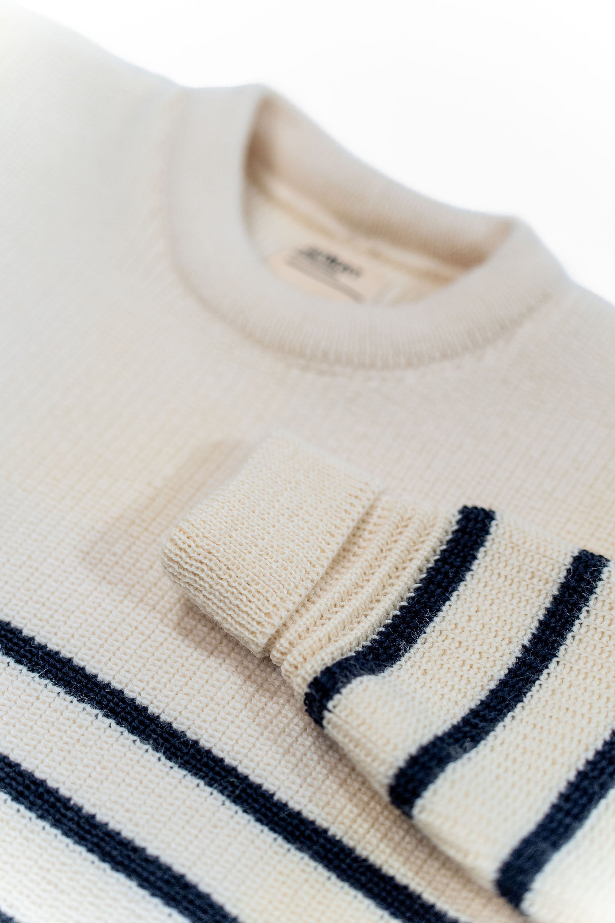 Heimat Textil Signal Sweater - Seashell/Ink Mariner