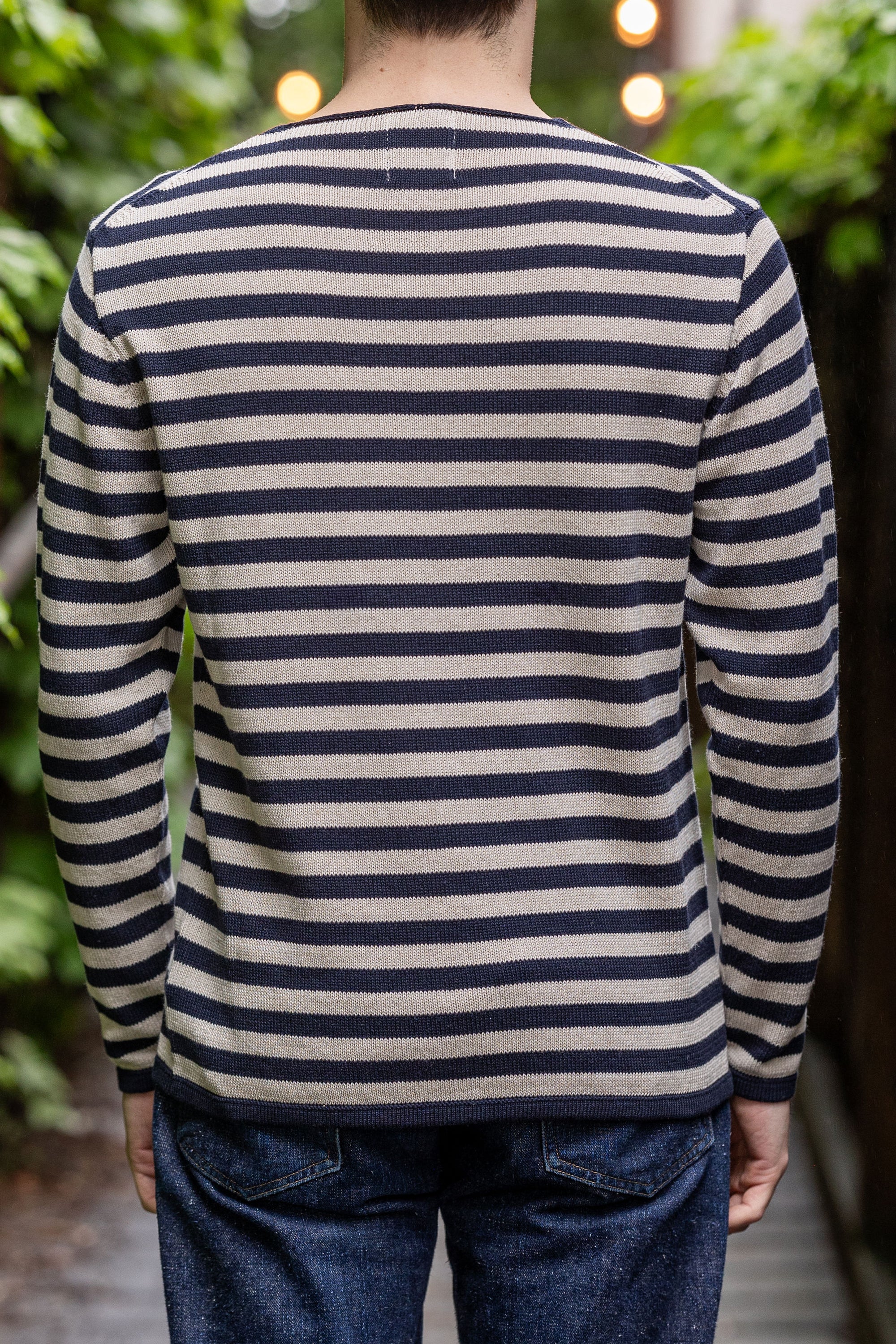 Heimat Textil Signal Harbor Sweater - Ink / Seashell Jailhouse