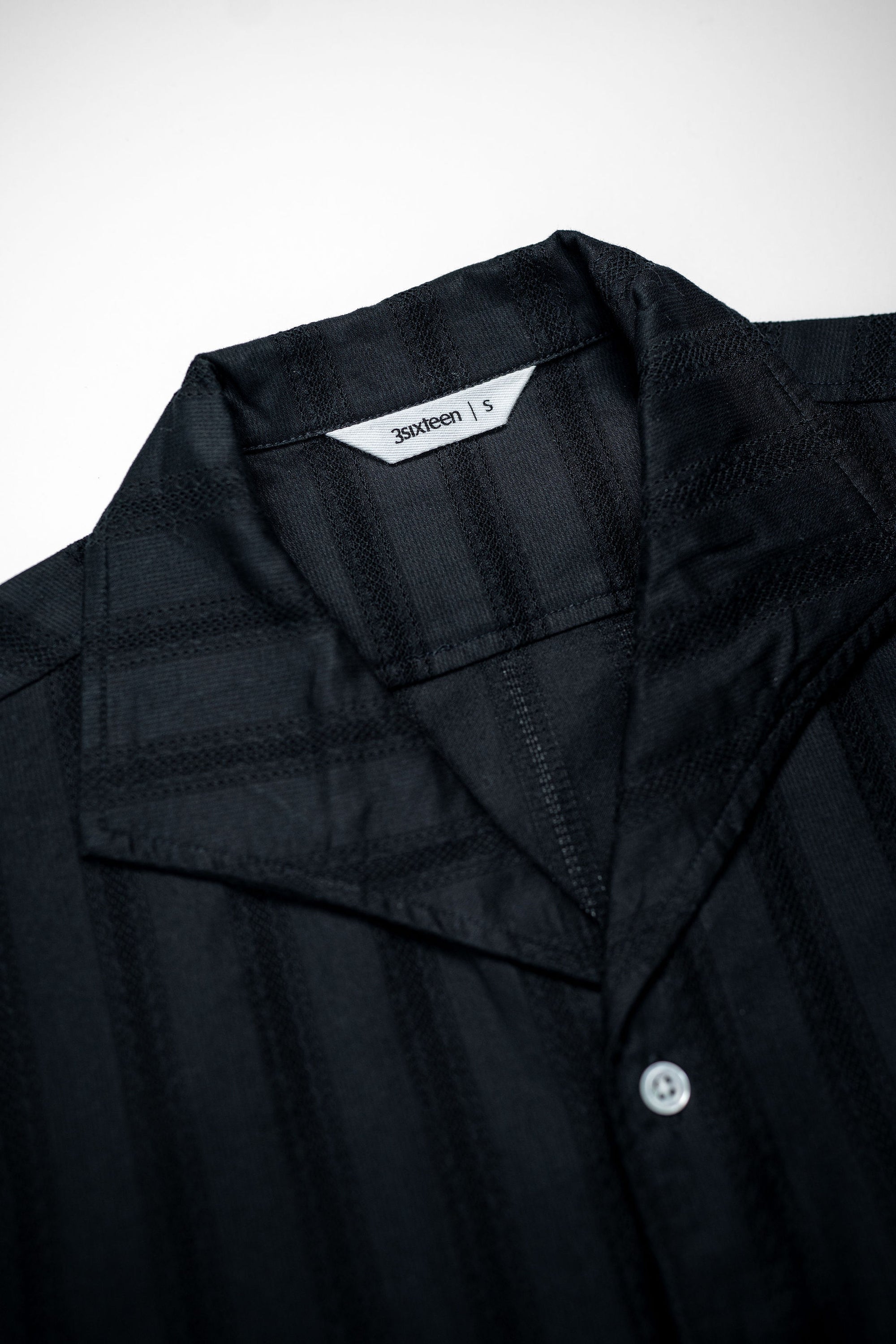 3sixteen Leisure Shirt - Black Lace Weave