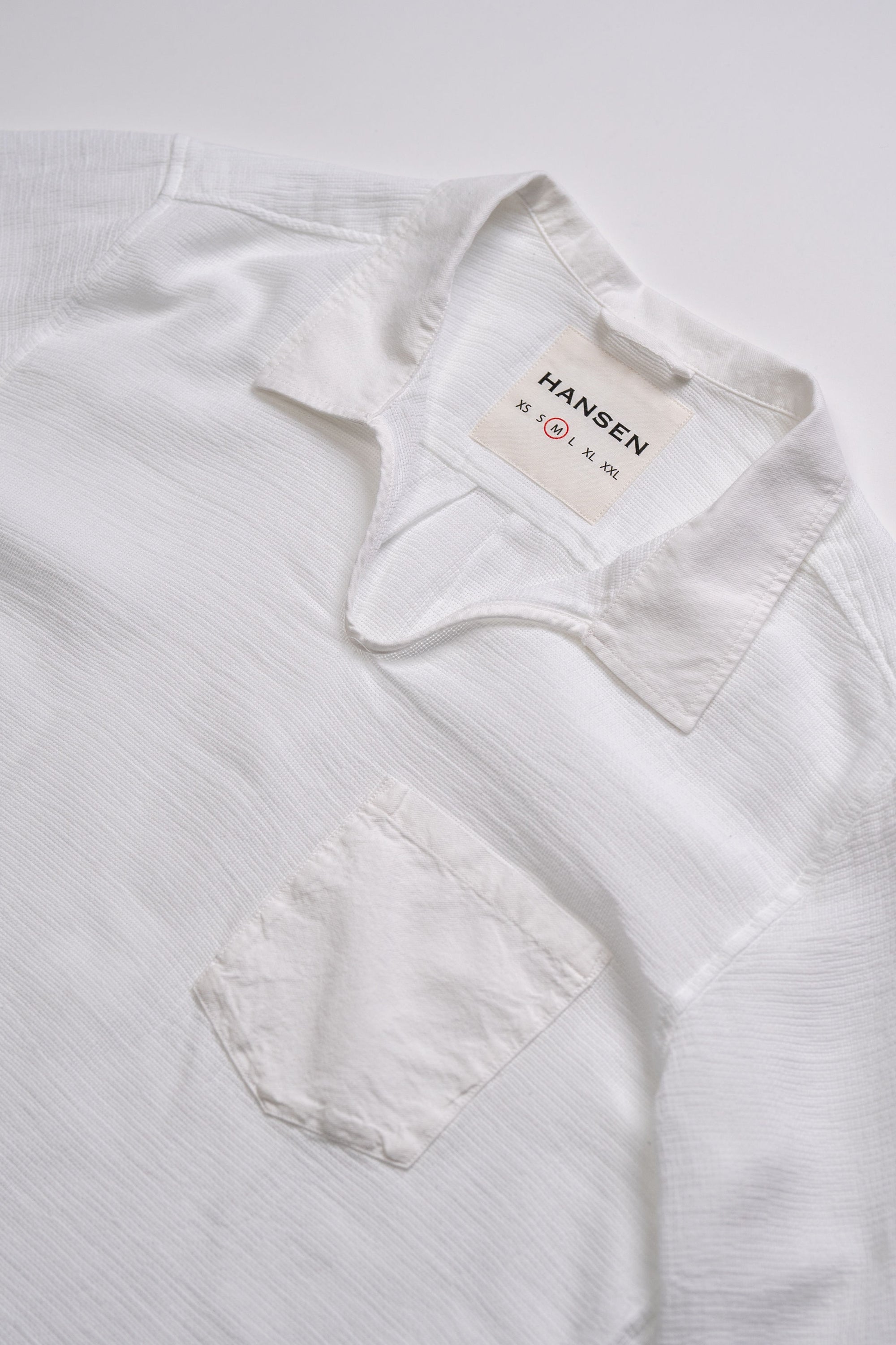 Hansen Garments Marius Casual Pull-on Shirt - White