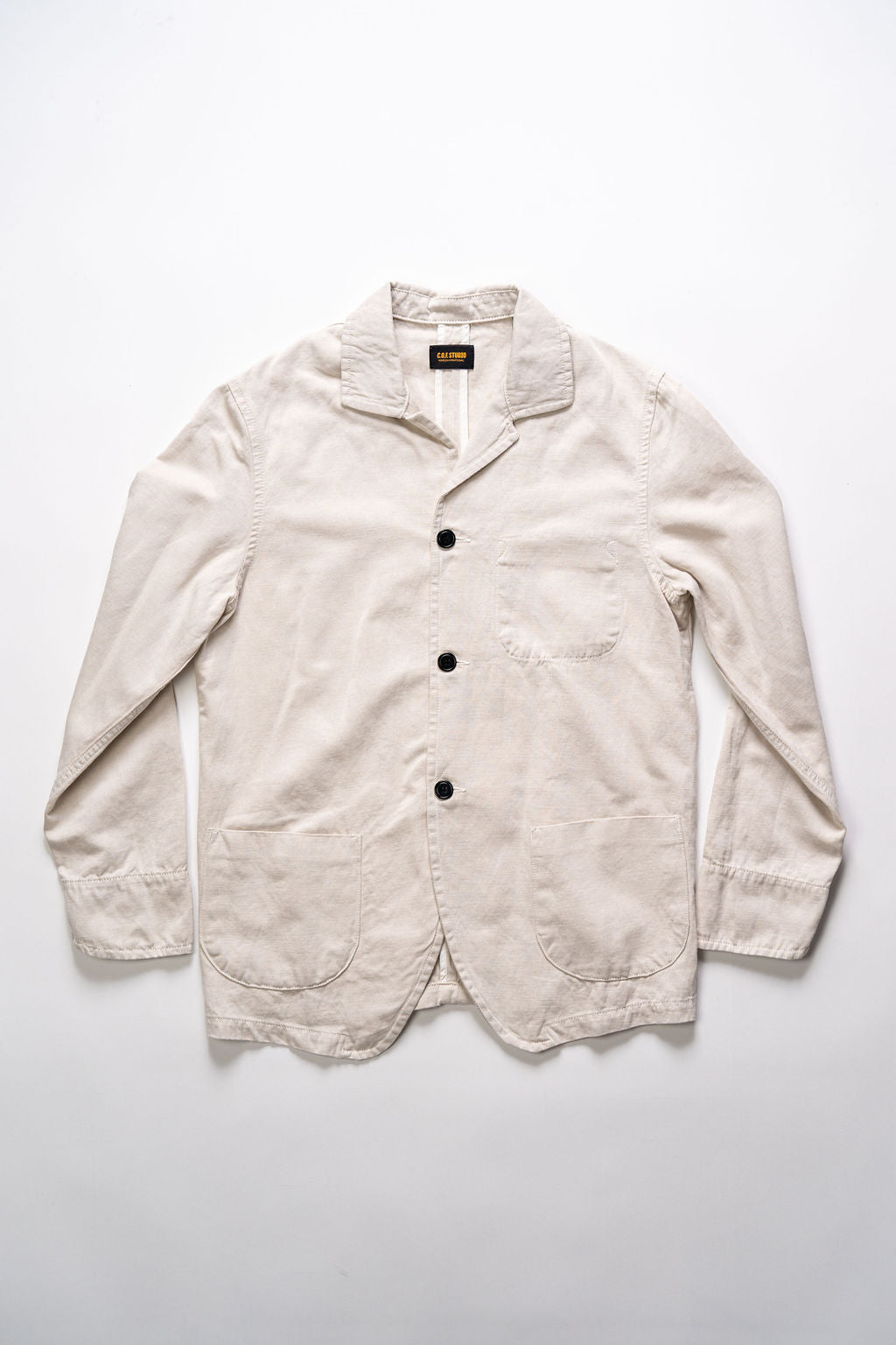 C.O.F. Studio Painter Jacket - Light Cotton Linen Ecru