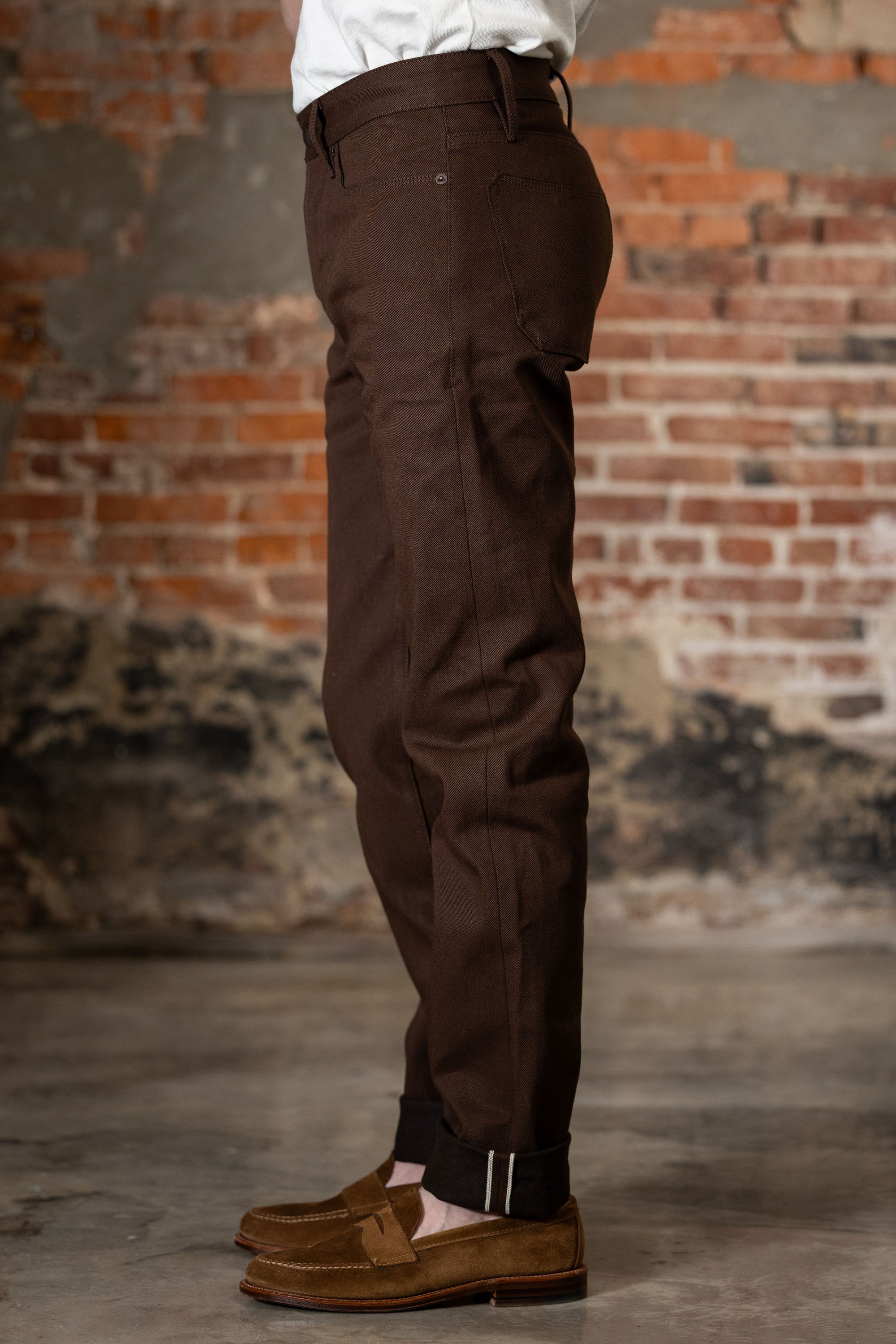 Freenote Cloth Portola - 15oz Dark Brown Denim