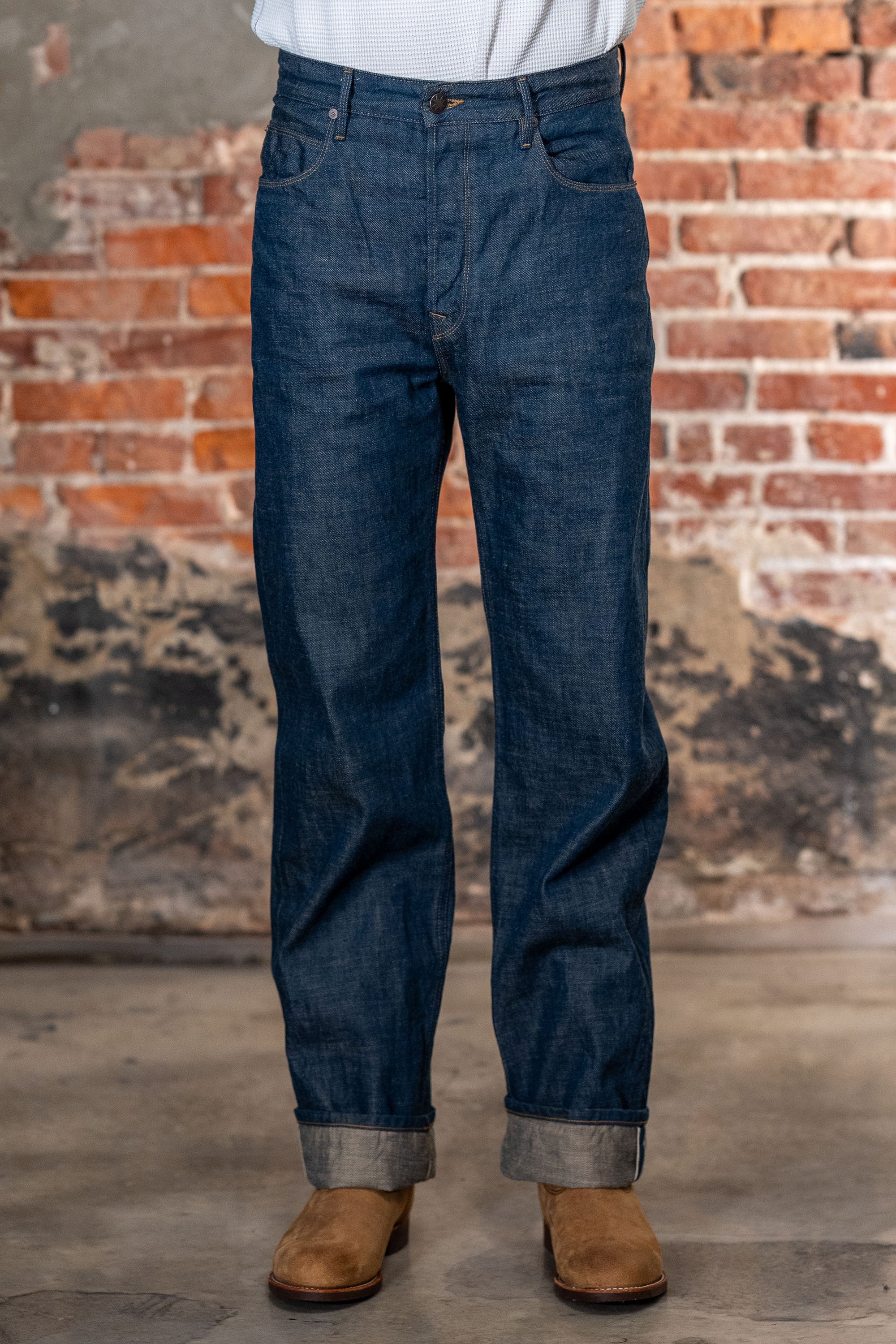 Freenote Cloth Modesto - 13oz Natural Rinsed Indigo