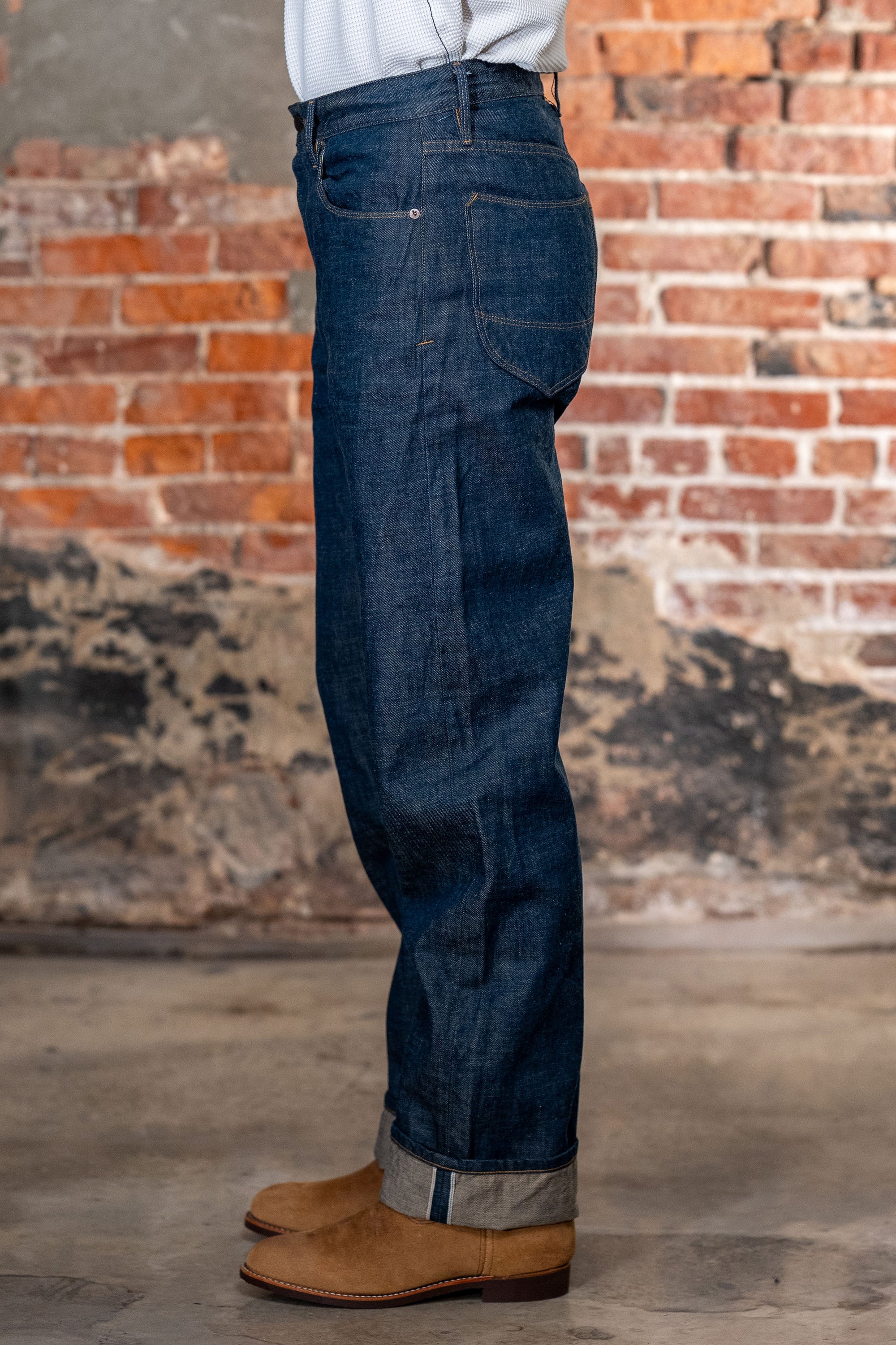 Freenote Cloth Modesto - 13oz Natural Rinsed Indigo