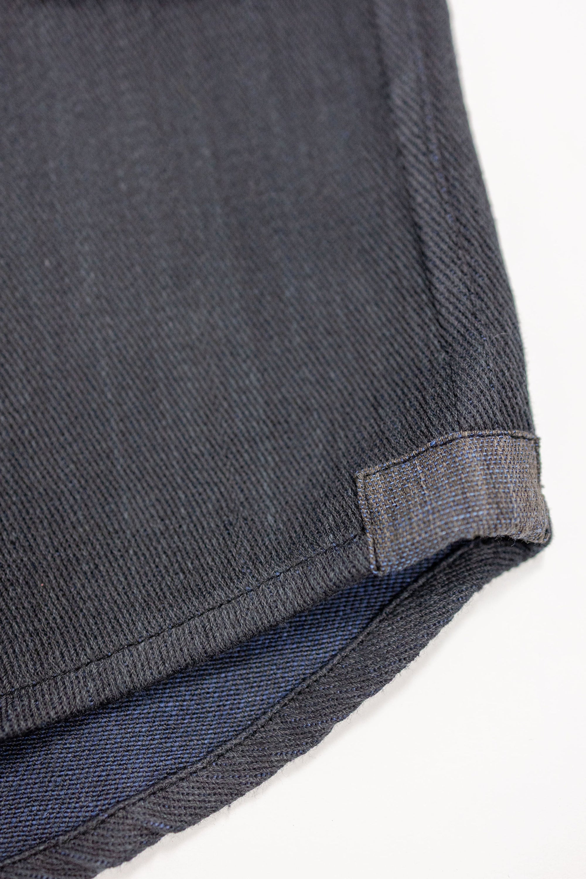 Indi + Ash Ames Workshirt - Iron/Indigo Handwoven Denim