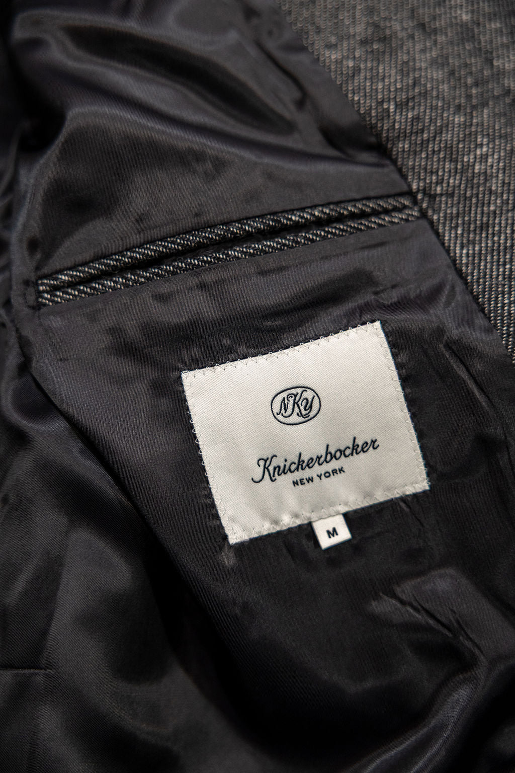 Knickerbocker Hudson Shetland Overcoat - Black Pepper Wool & Linen