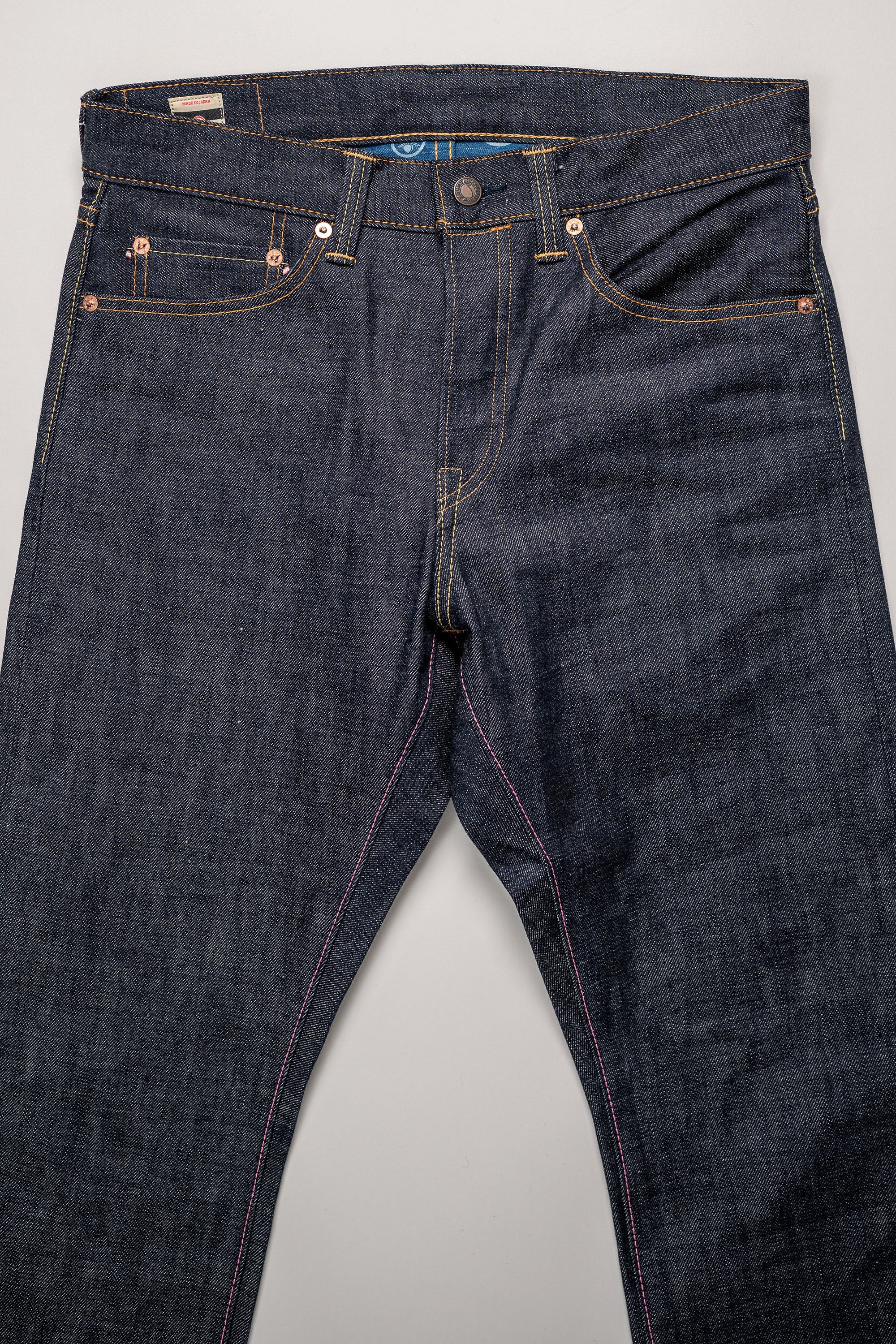 Momotaro 0605-40 Natural Tapered - 14.7oz Zimbabwe Cotton Legacy Blue Denim