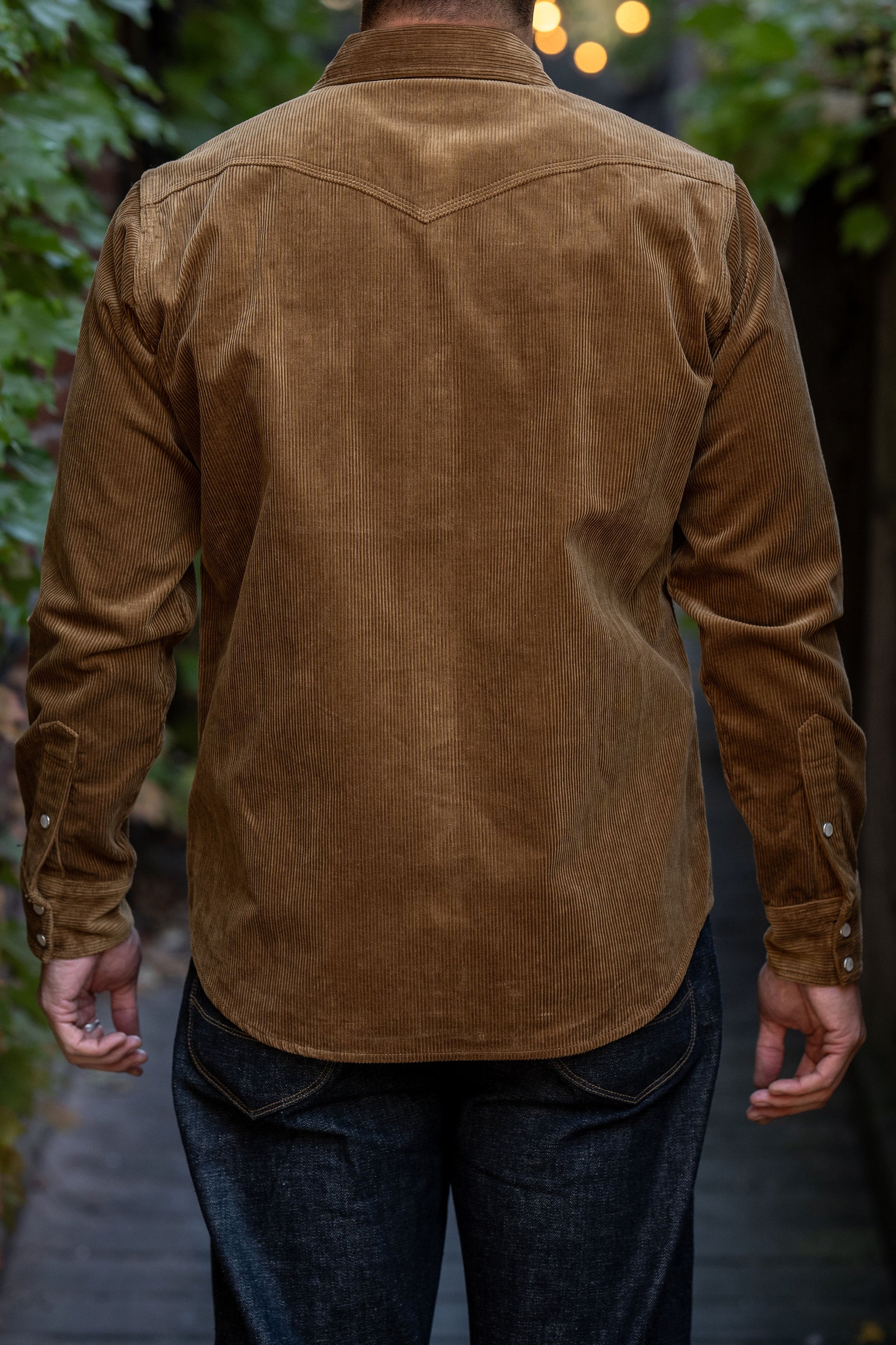 Iron Heart IHSH-398-CAM - 11oz Corduroy Western Shirt - Camel