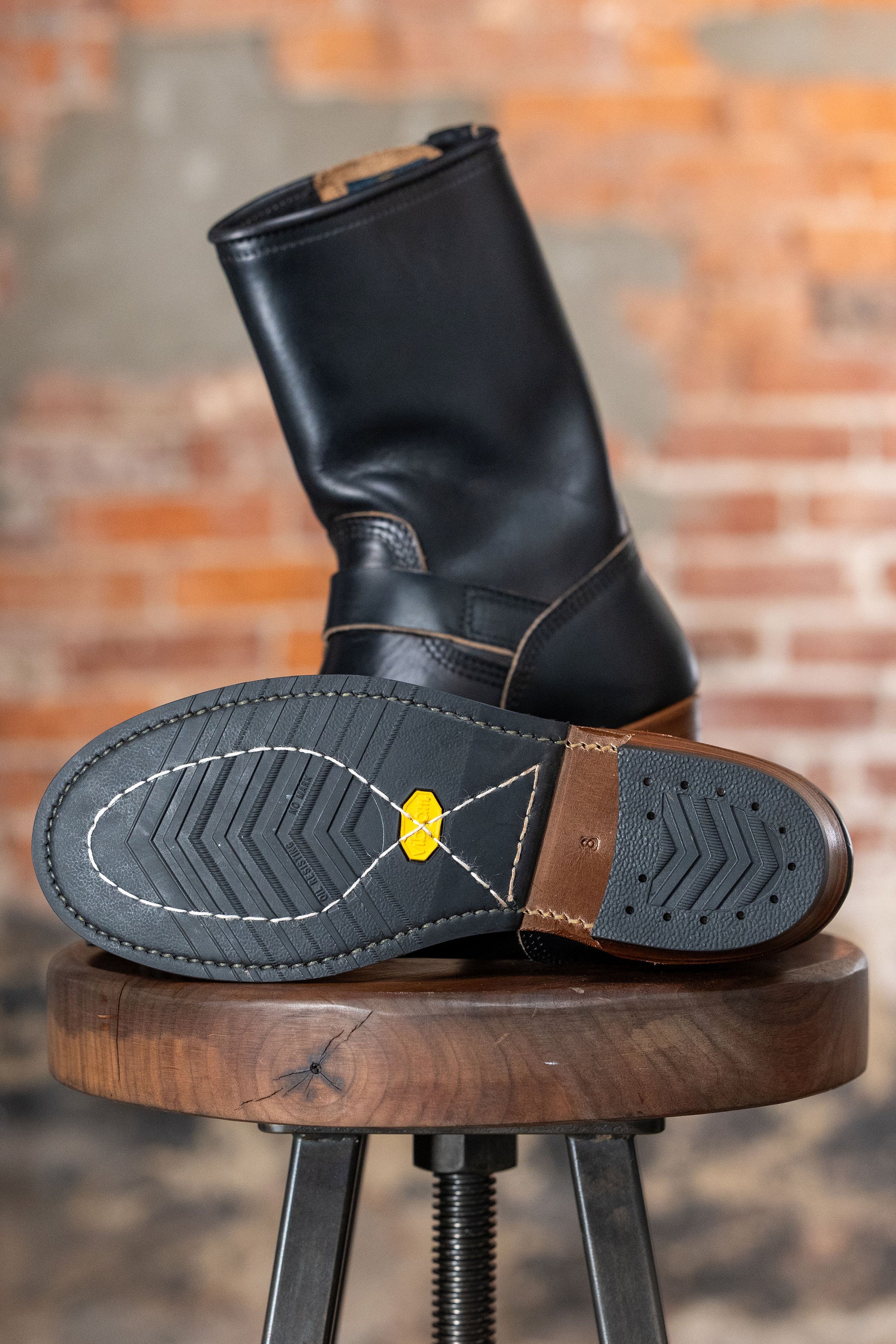 John Lofgren Wabash Engineer Boots - Horween CXL Black