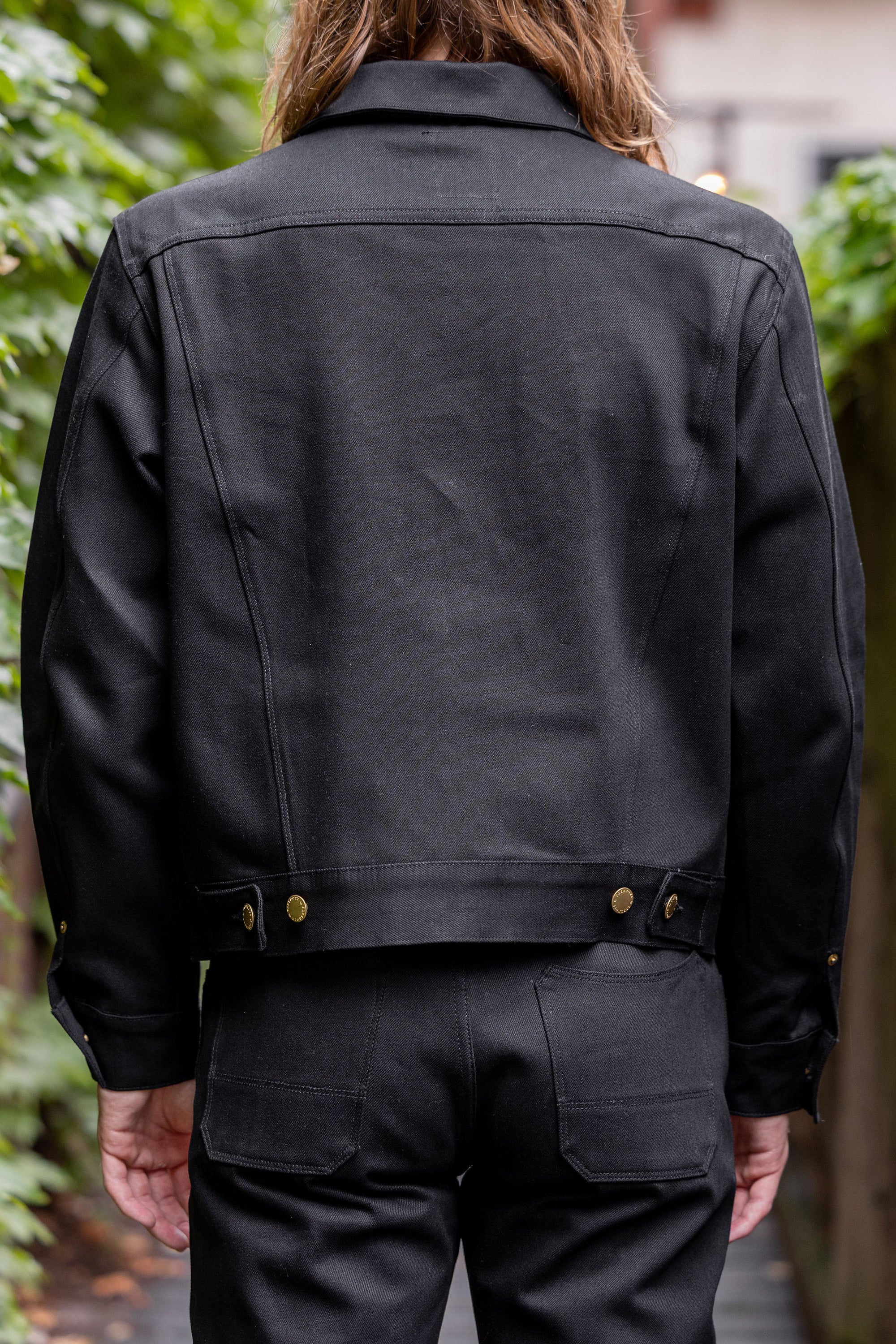 Freenote Cloth High Low Jacket -  14oz Aces High Black Denim