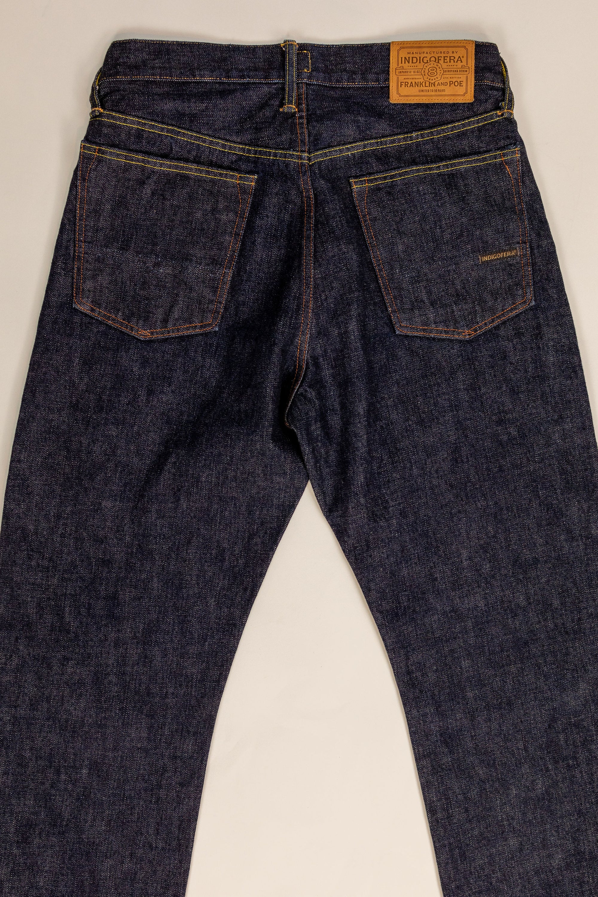 Indigofera x Franklin & Poe 8th Anniversary Kirk - 18oz Shiroyama Selvedge Denim