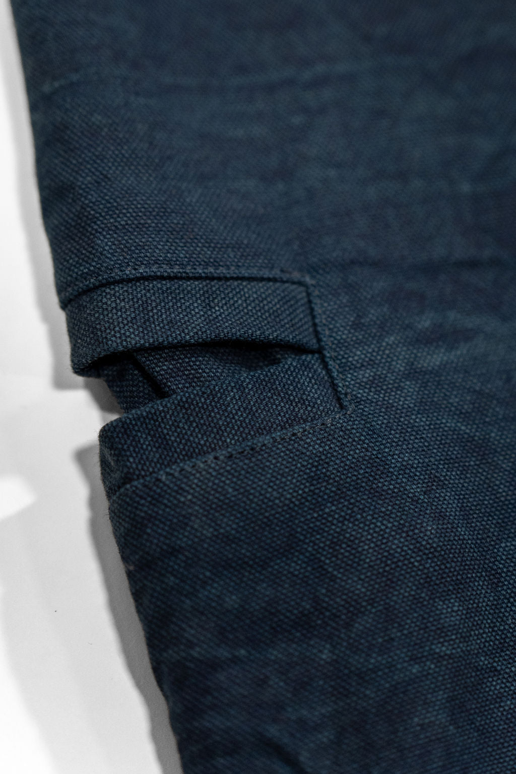 Indi + Ash Cargo Pant - Ferrous Indigo Organic Cotton Millwoven Stone Enzyme Canvas