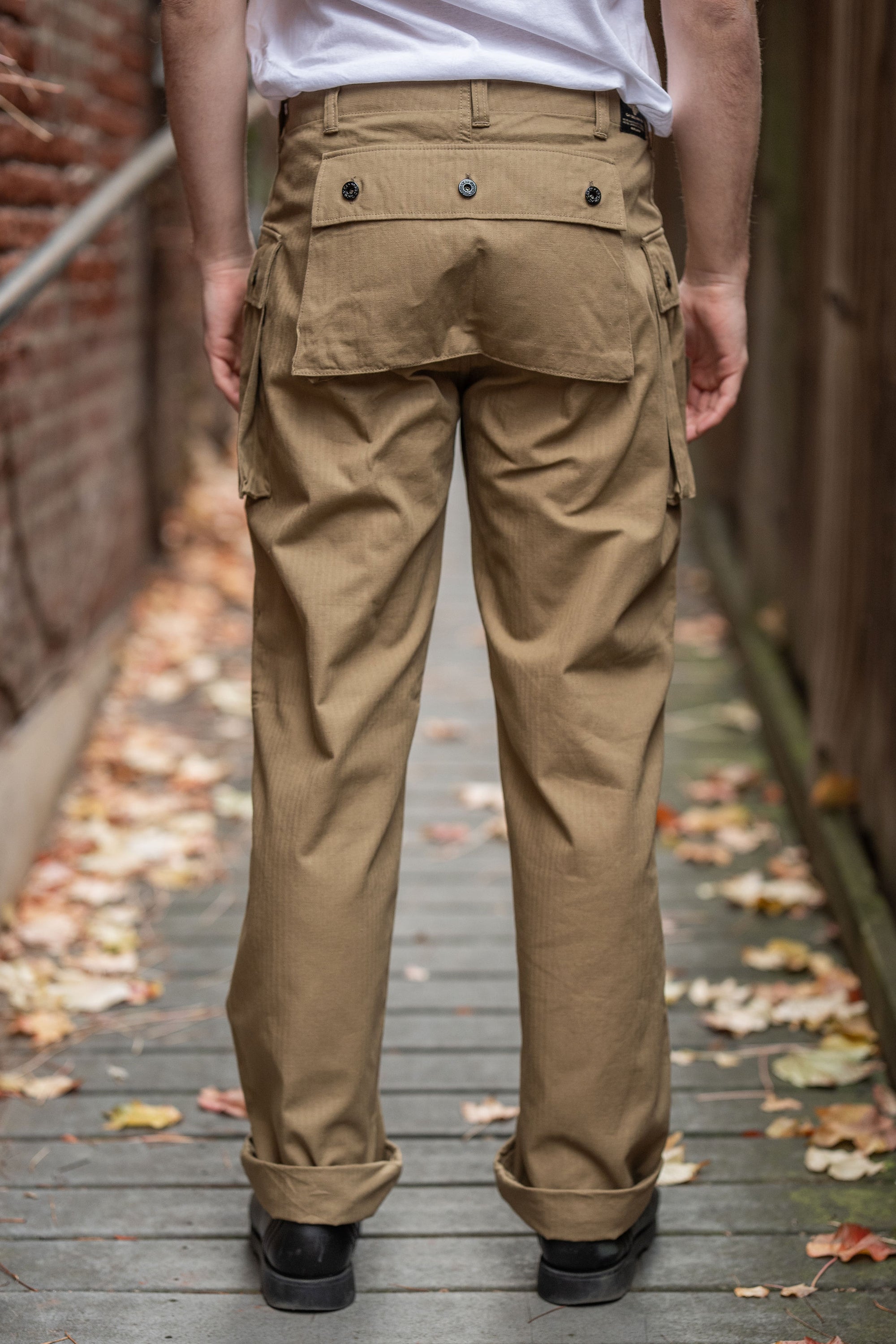 The Flat Head FN-PA-C012 Monkey Pants - Beige