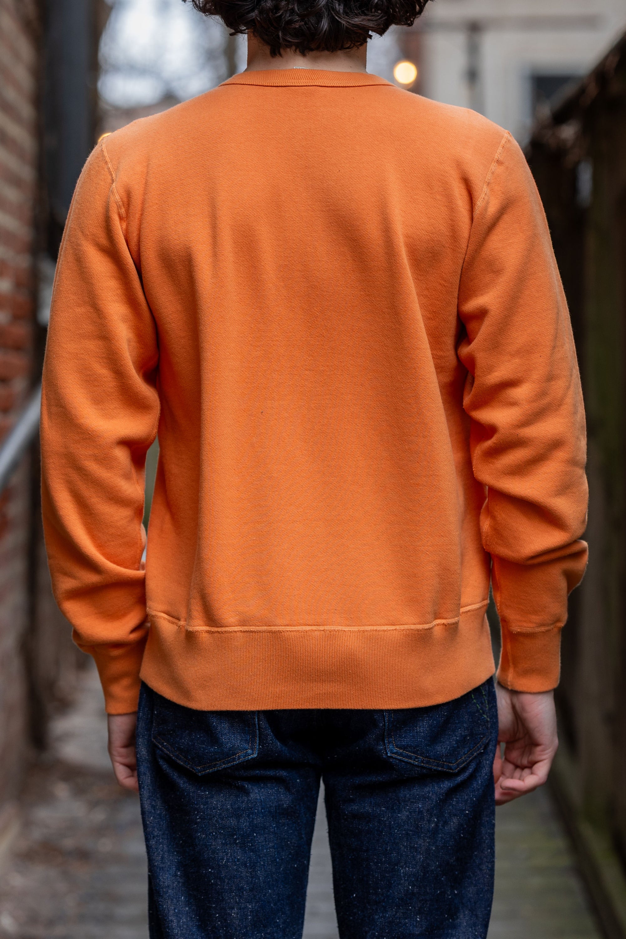 Buzz Rickson's BR65622 Set-in Crew Neck Sweatshirt - Orange