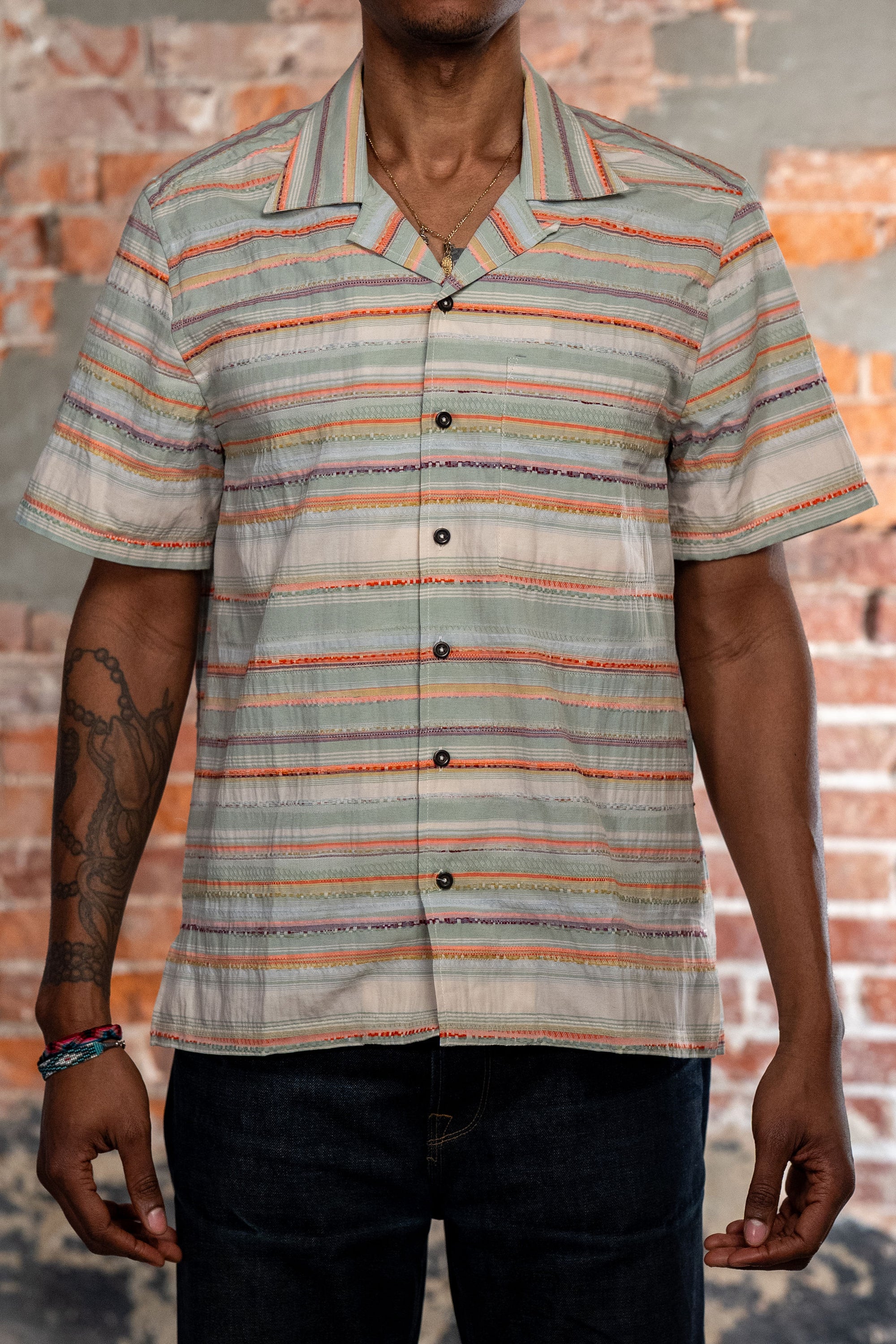 Hansen Garments Caleb Short Sleeve Cabana Shirt - Multi