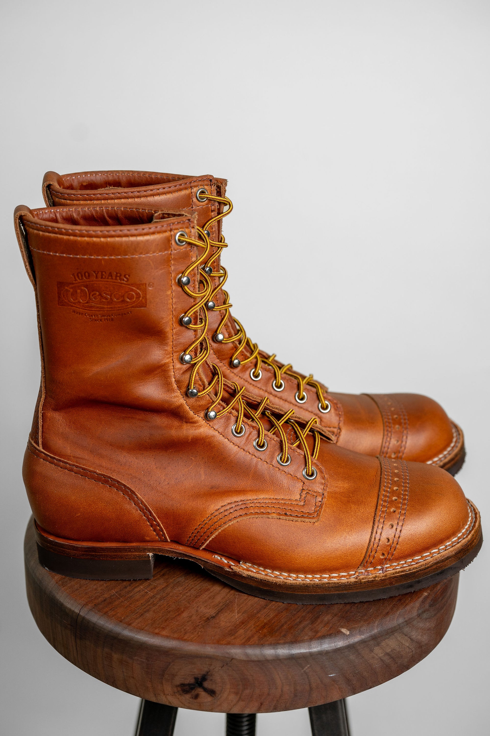 Wesco Boots x Franklin & Poe Jump Boots - British Tan Domane