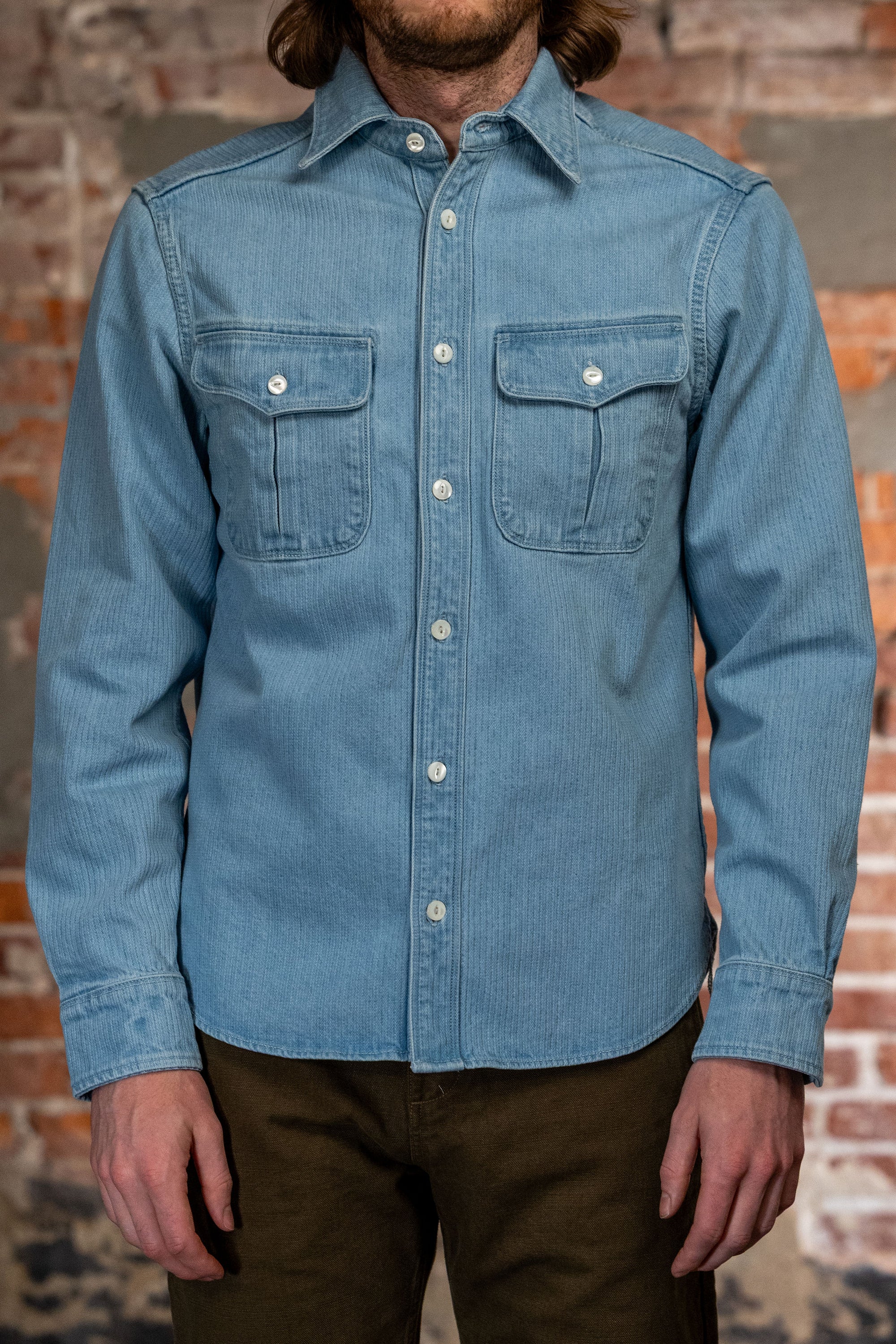 Freenote Cloth Rancho - Bleach Indigo Cord