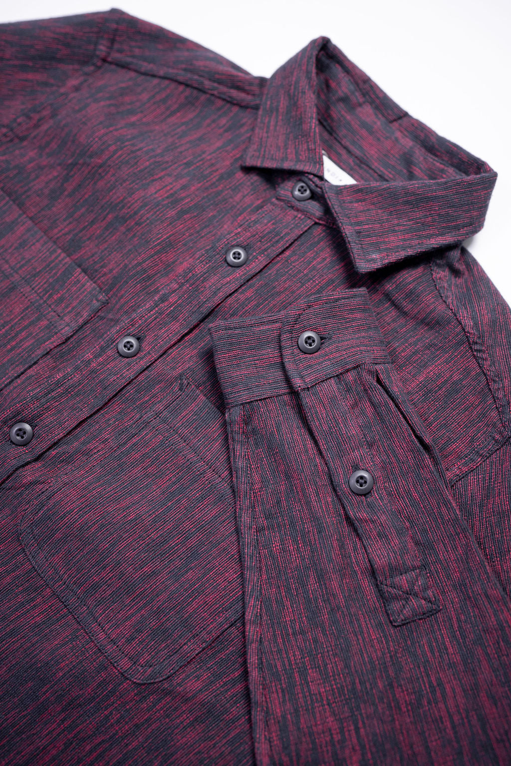 Indi + Ash Ames Workshirt - Indian Madder/Iron Handwoven Canvas