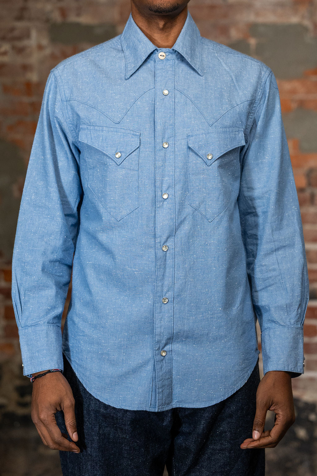 Freenote Cloth North Fork - Sky Blue Chambray