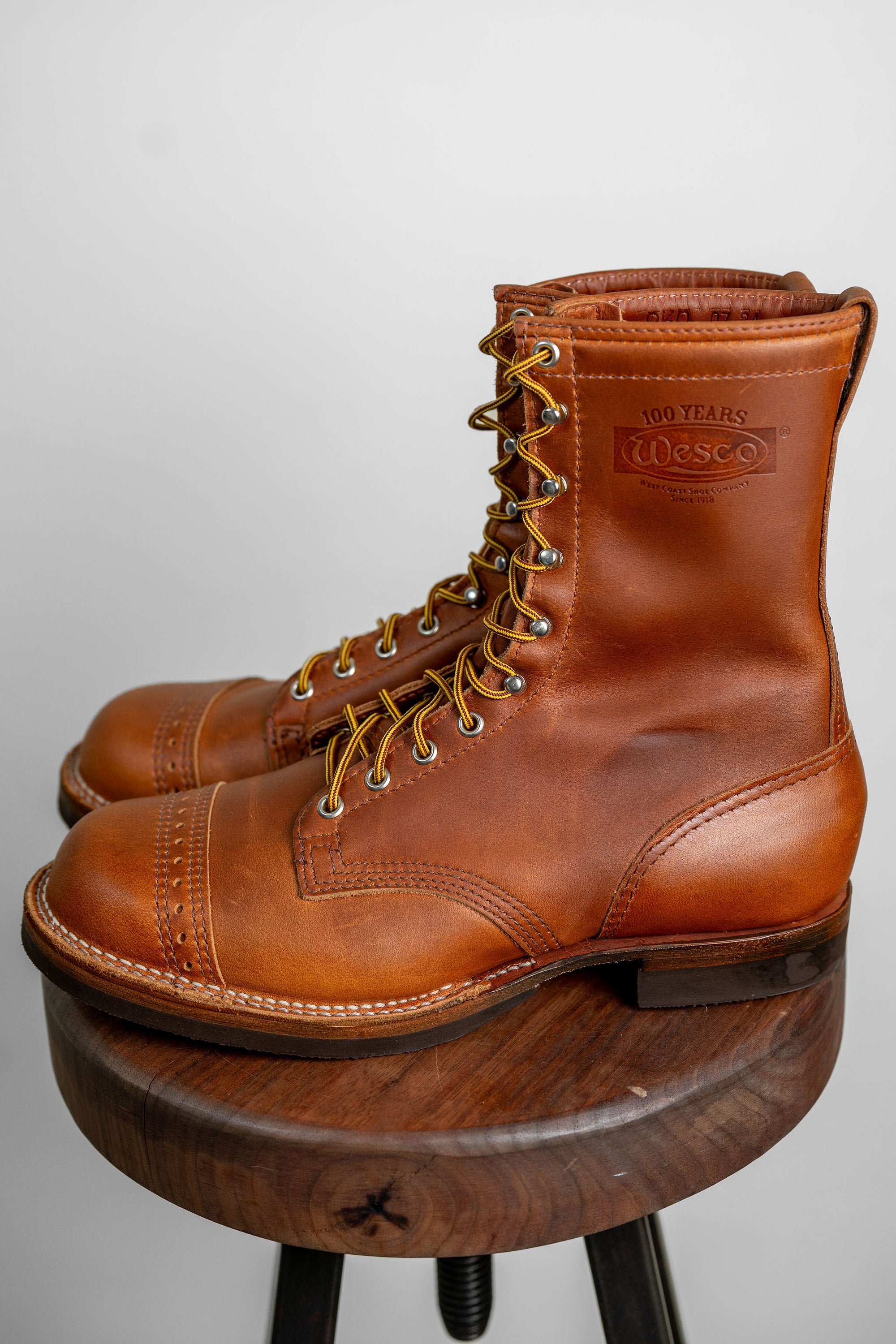 Wesco Boots x Franklin & Poe Jump Boots - British Tan Domane