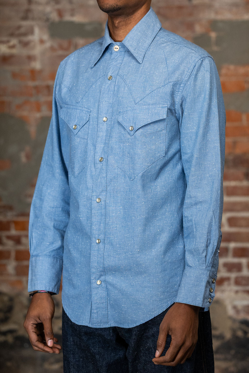 Freenote Cloth North Fork - Sky Blue Chambray