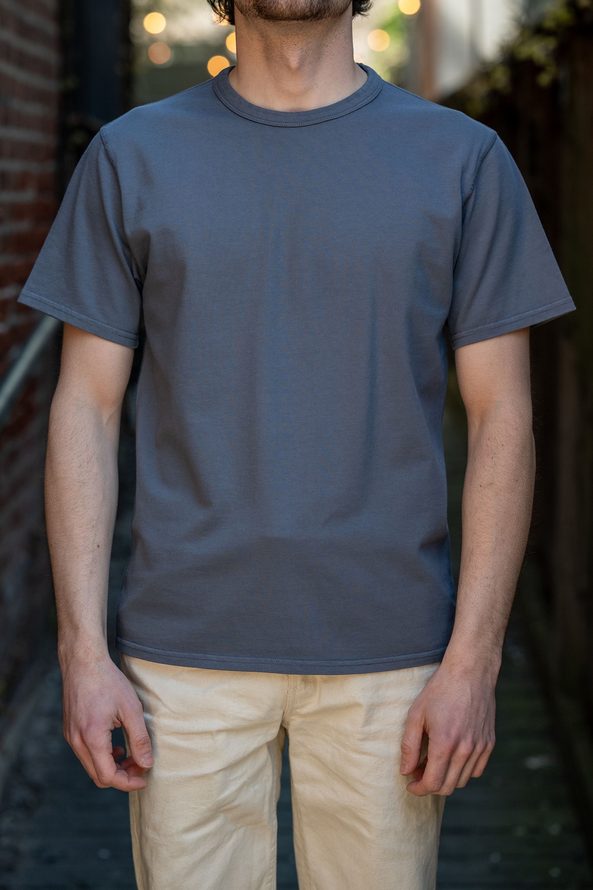 Knickerbocker Gym Heavyweight T-Shirt - Country Blue