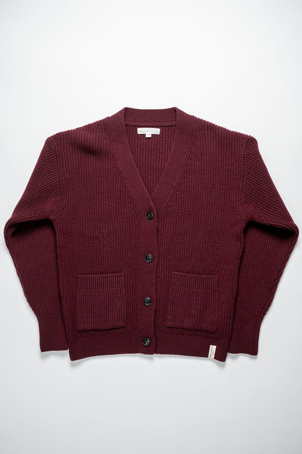 Merz LOCG02 Good Basics Cardigan - Burgundy