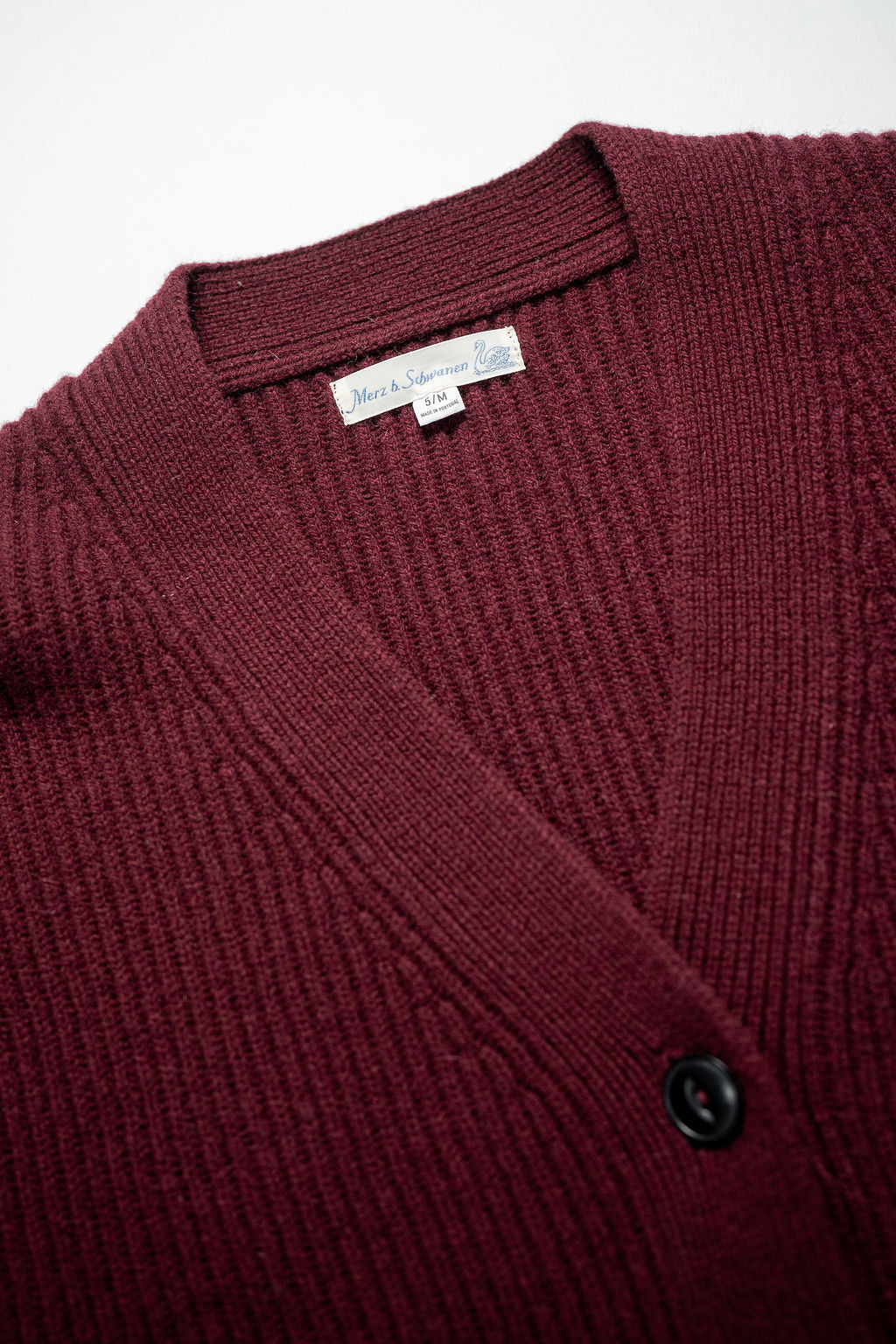 Merz LOCG02 Good Basics Cardigan - Burgundy