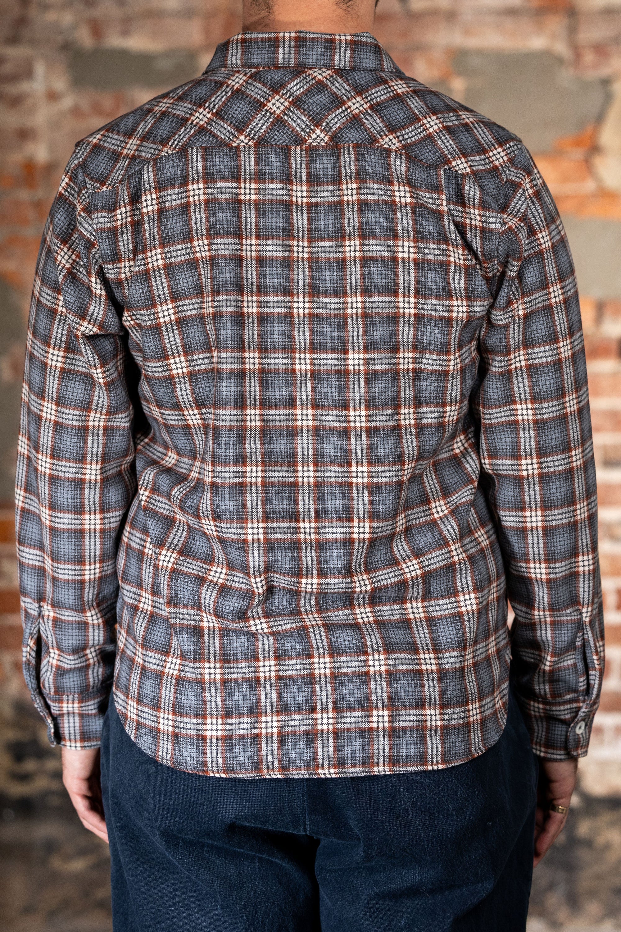 Freenote Cloth Dayton - LS Kodiak Gray Wool