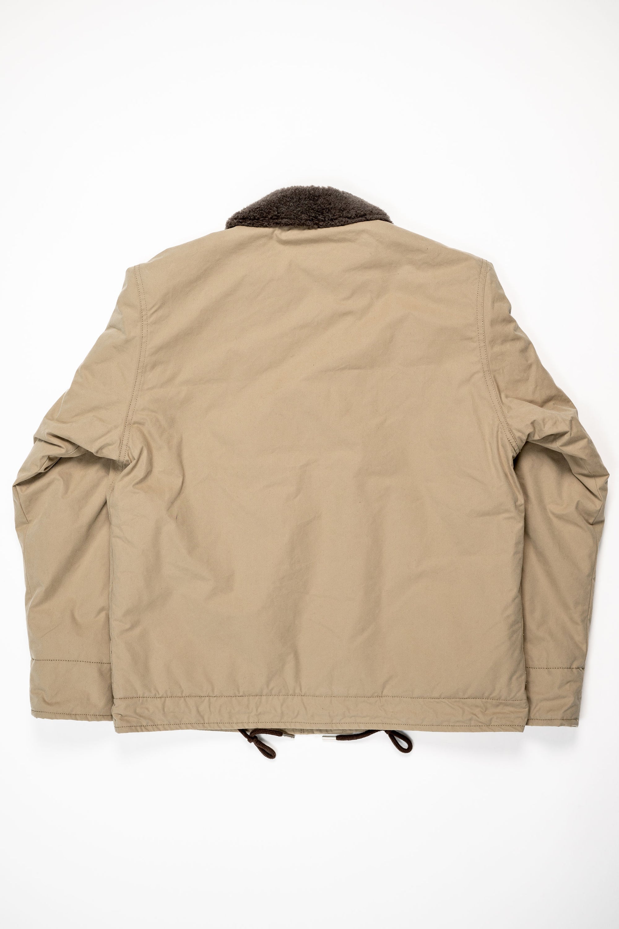 The Flat Head FN-OJ-C015A Boa Jacket Plain - Khaki