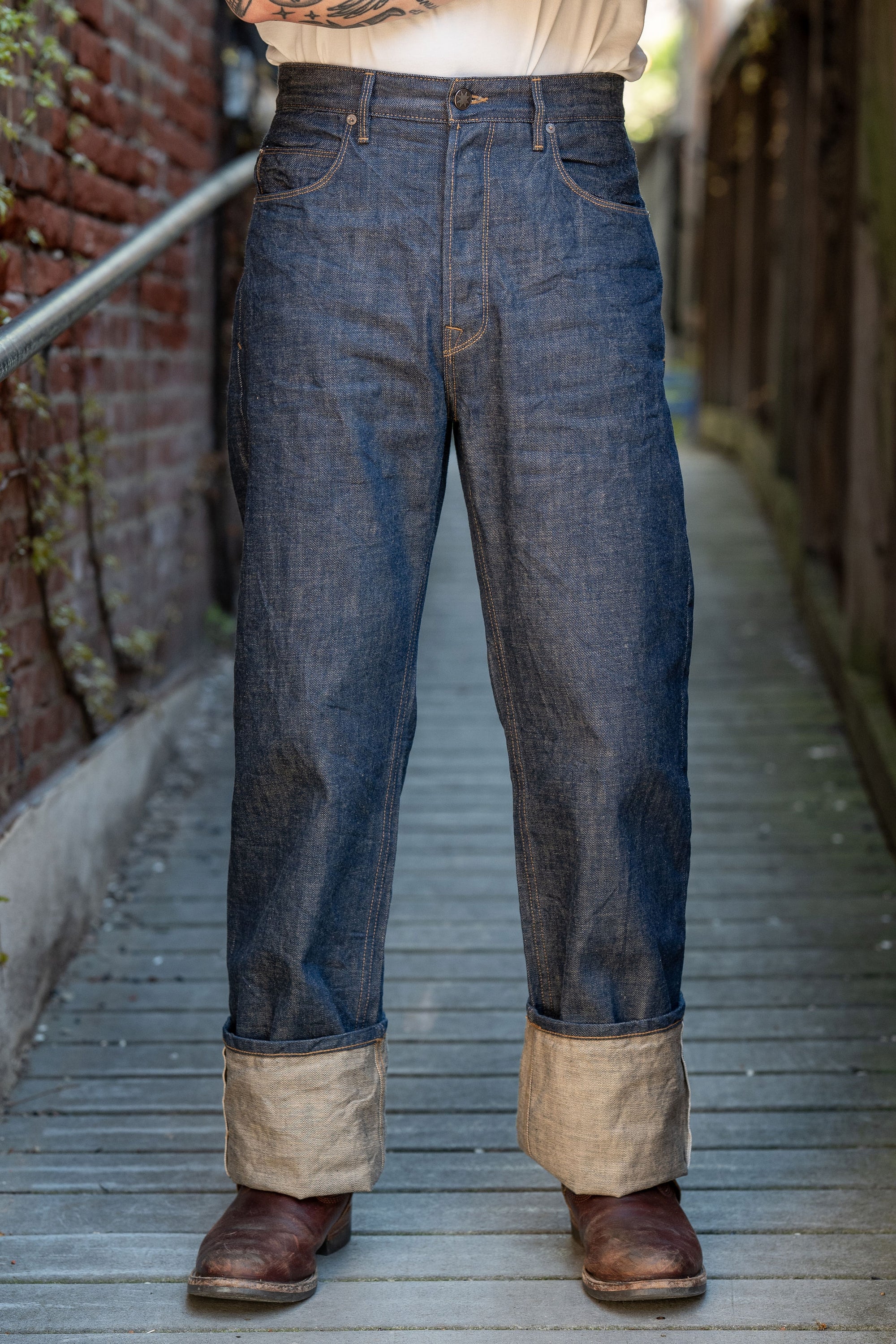 Freenote Cloth Modesto - 13oz Natural Rinsed Indigo