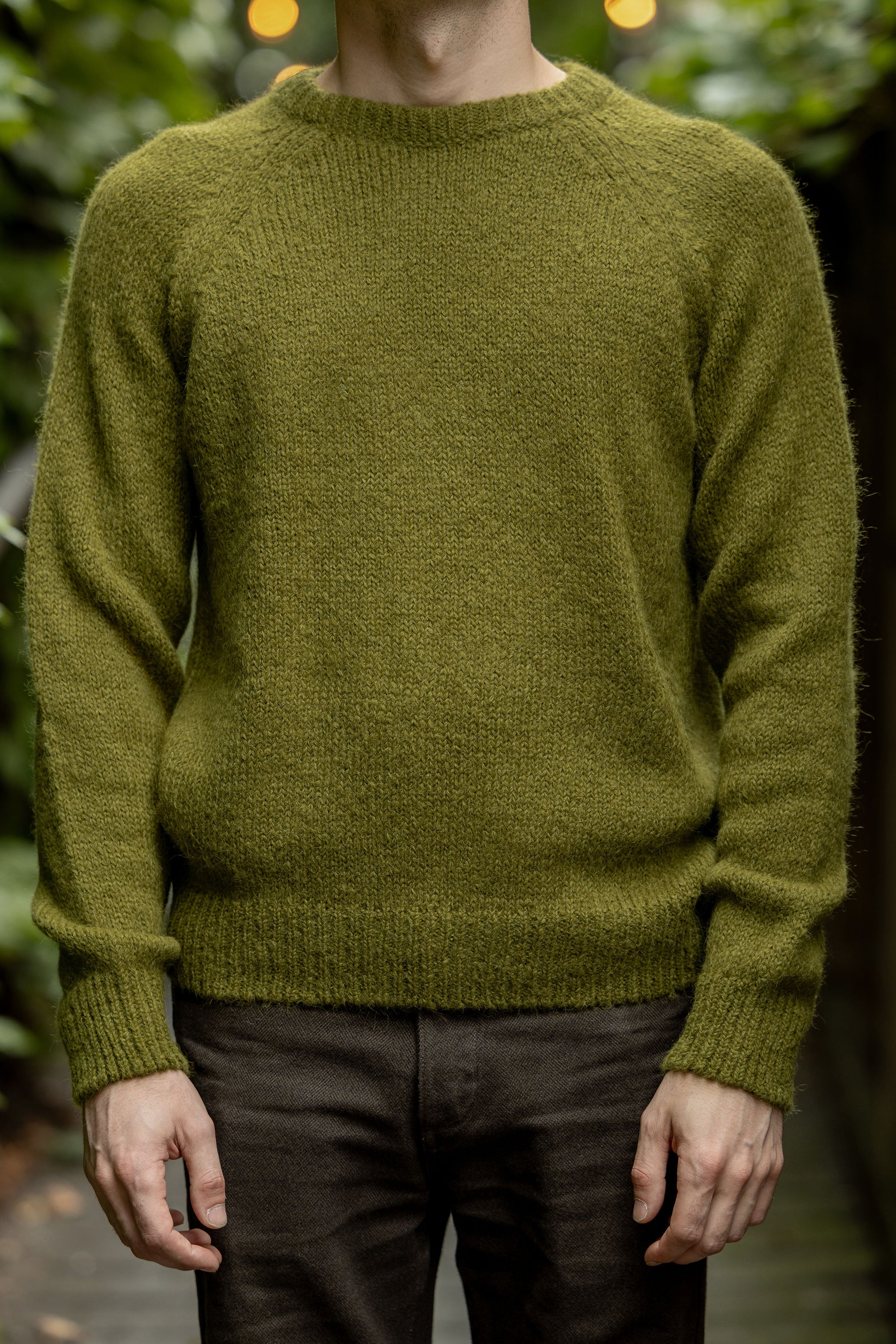 Knickerbocker Bud Alpaca Sweater - Chartreuse