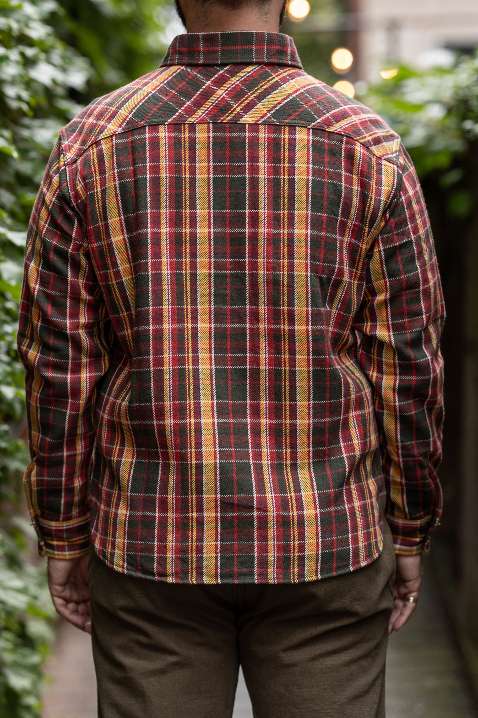 UES 502452 Heavy Flannel Shirt - Red