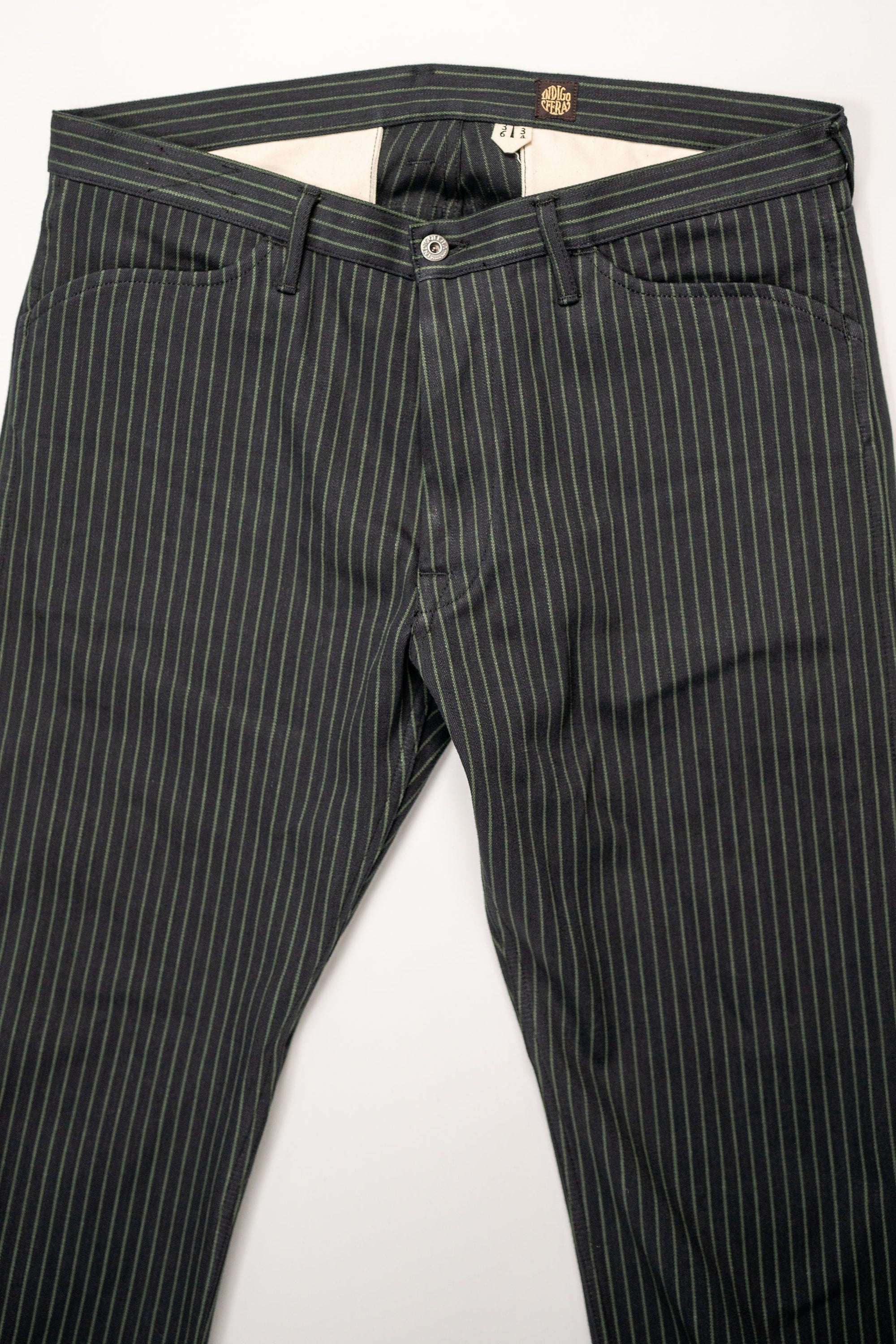 Indigofera Swearengen Pant - Viridescent Stripe