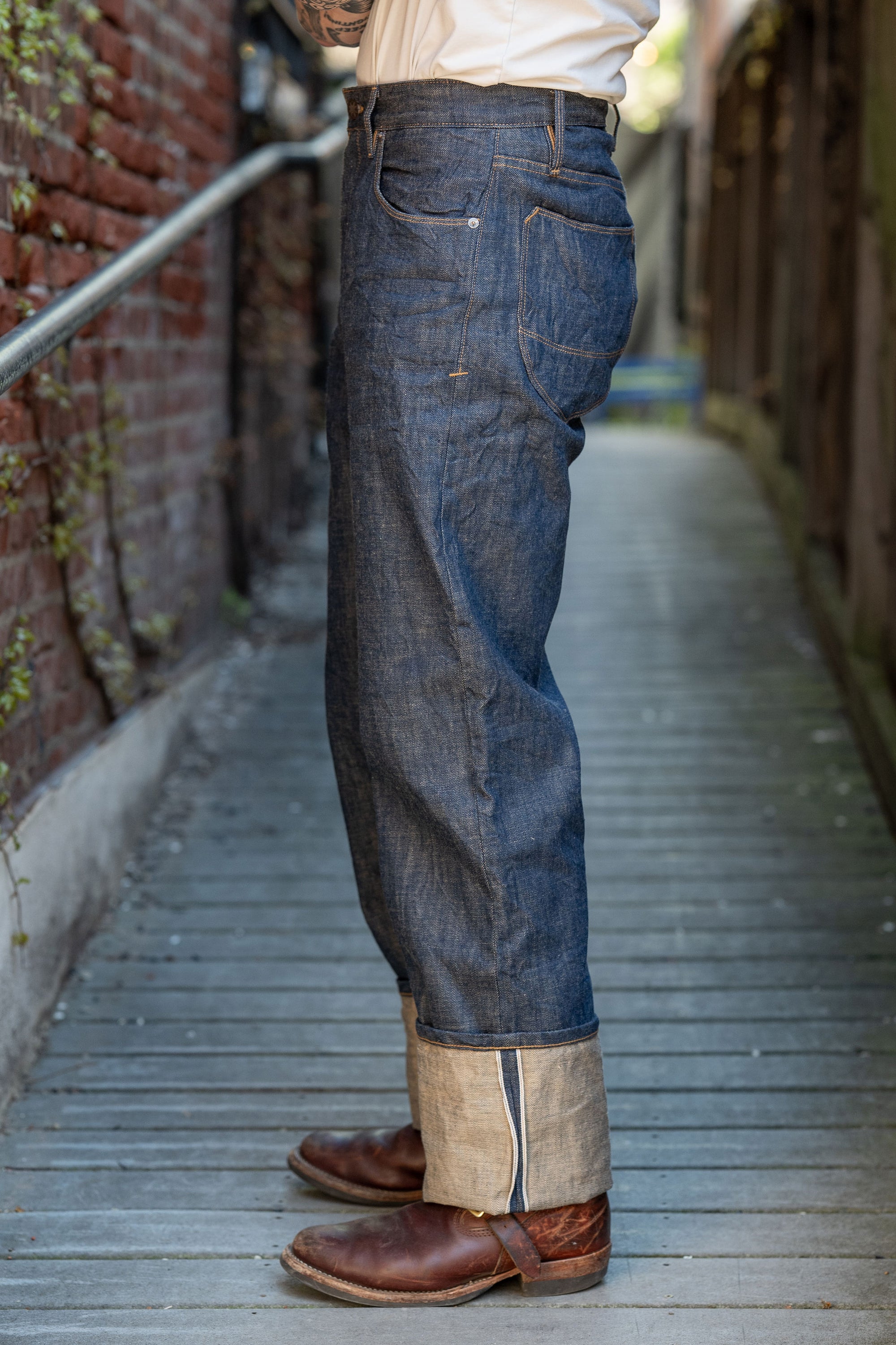 Freenote Cloth Modesto - 13oz Natural Rinsed Indigo