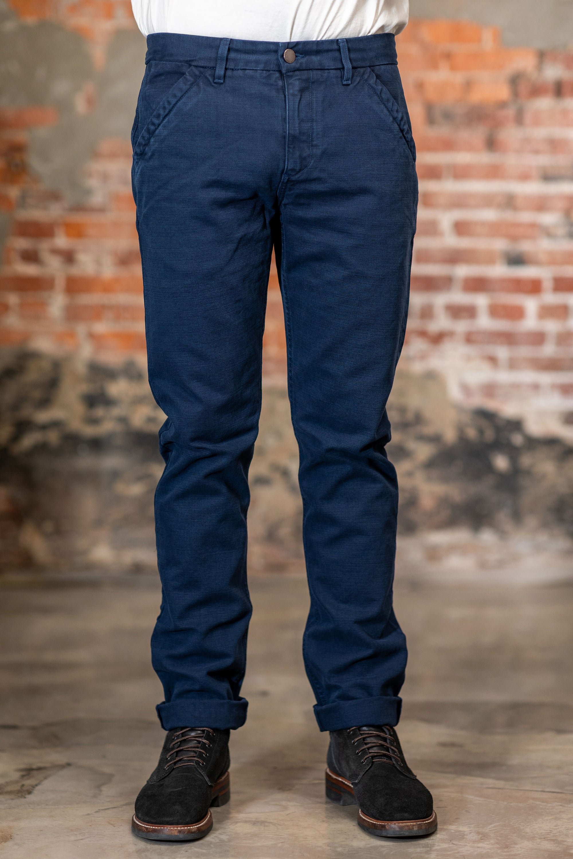 Freenote Cloth Workers Chino Slim Fit - 14oz Slub Navy