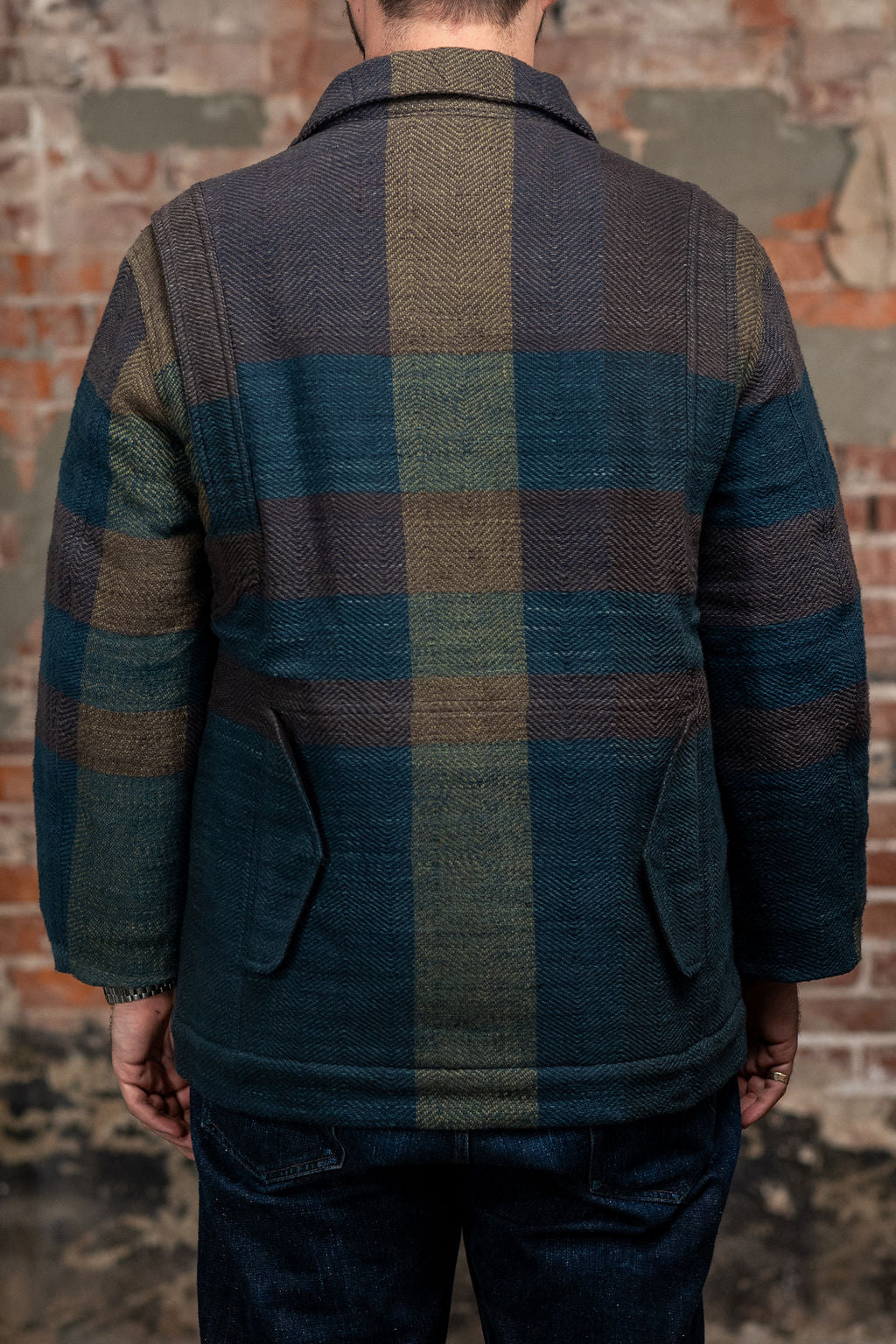 Indi + Ash Braulio Barn Coat - Handspun Herringbone Blanket Plaid