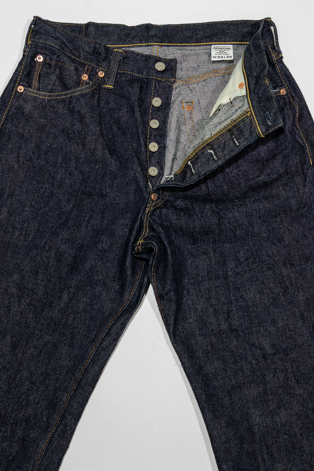 Sugar Cane 2025 Wide Leg Waist Overalls - 13oz Standard Denim