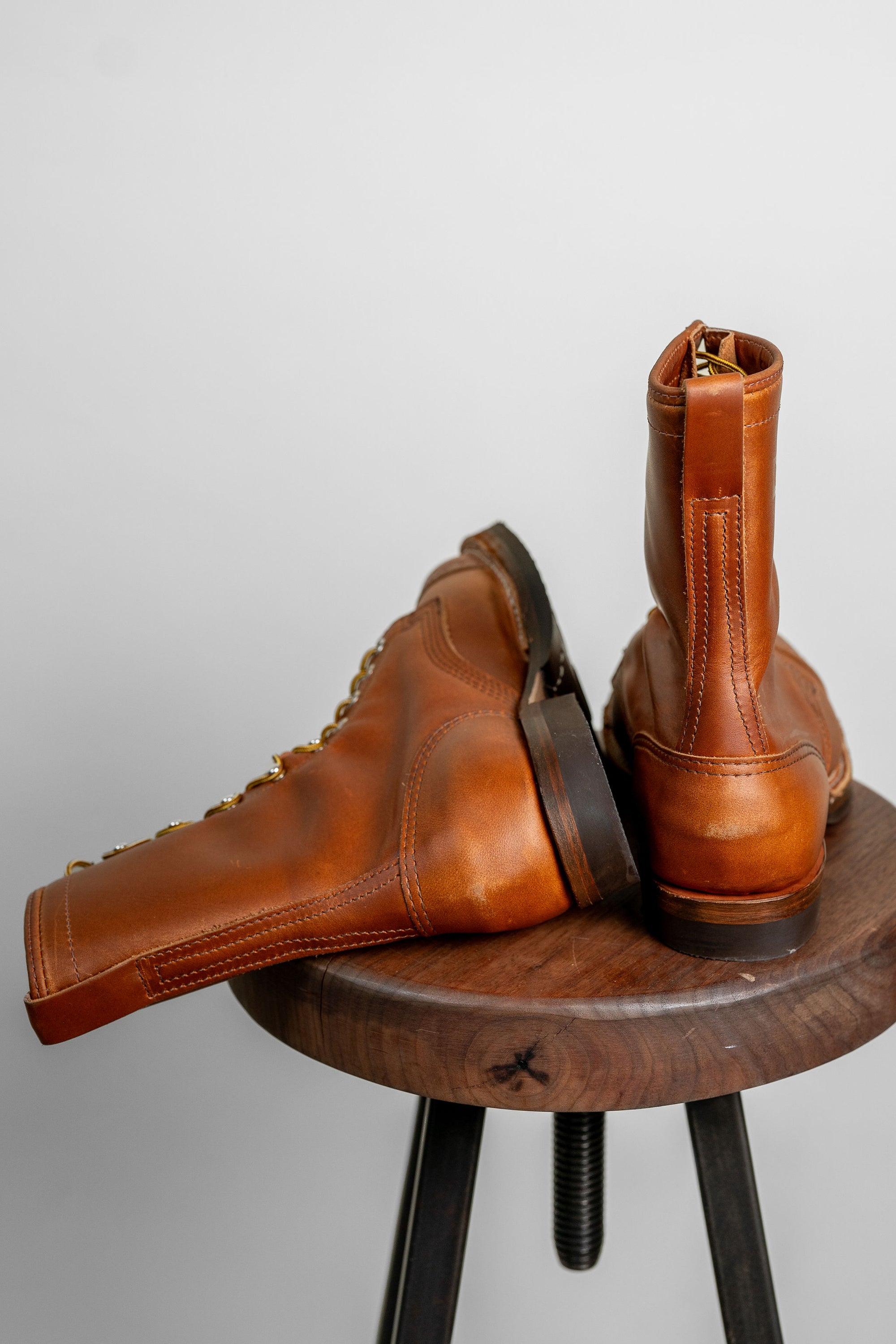 Wesco Boots x Franklin & Poe Jump Boots - British Tan Domane