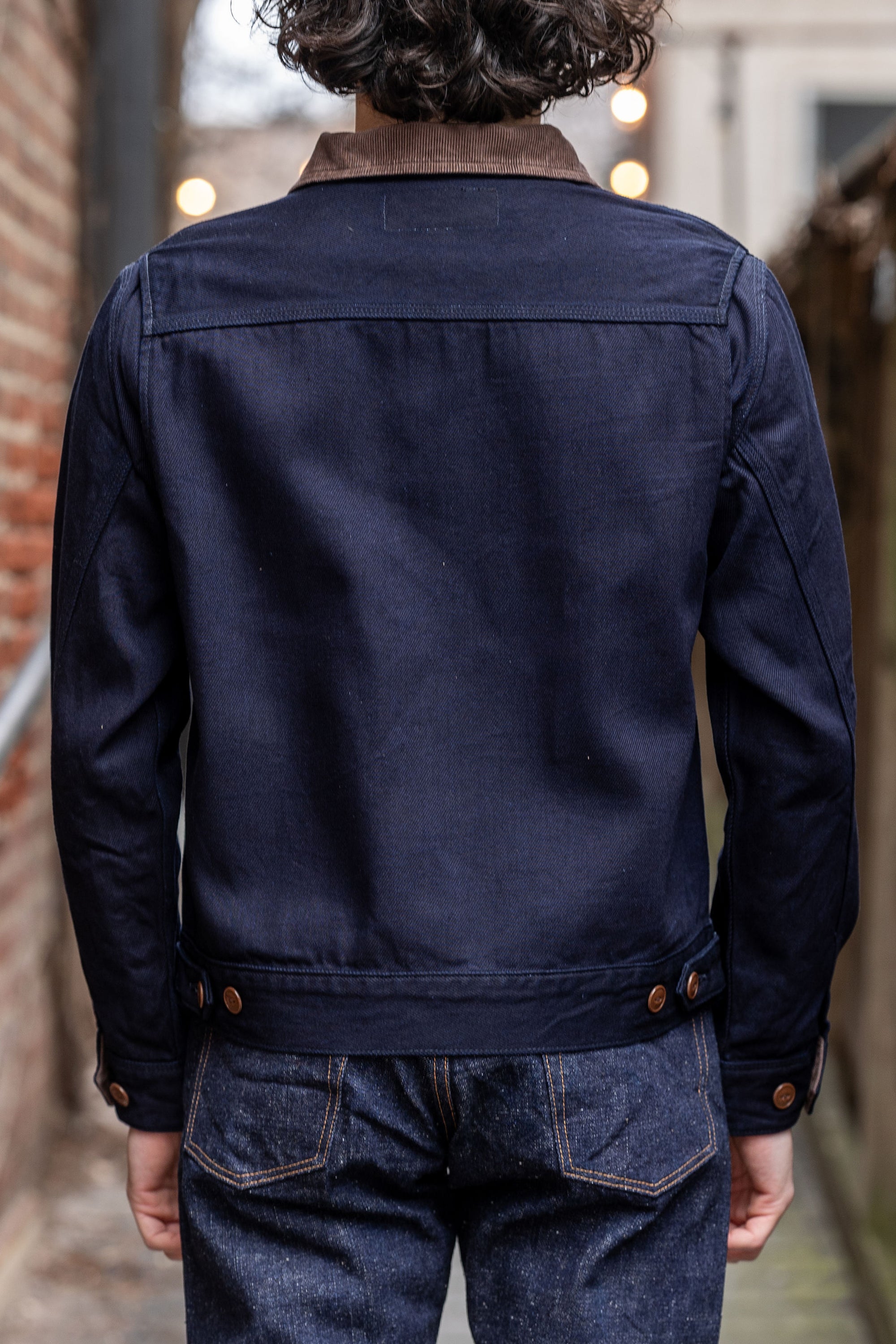 Iron Heart IHJ-143-IND 12oz Kersey Work Jacket - Indigo/Black