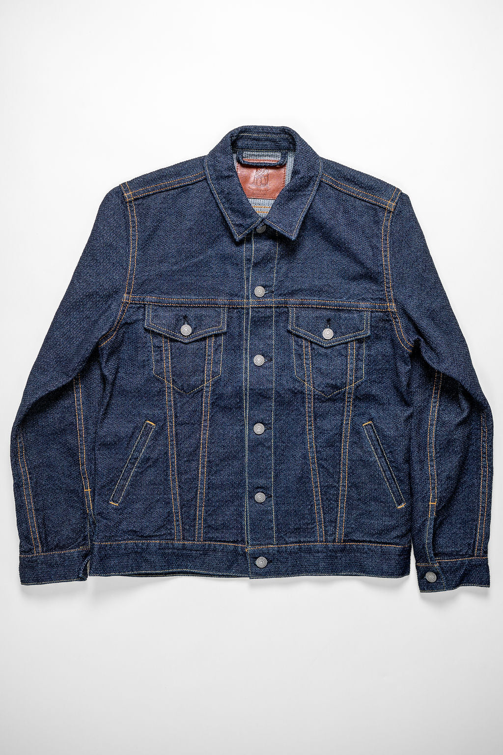 Pure Blue Japan 6118-ID Sashiko Type-III Jacket - Indigo x Indigo Sashiko