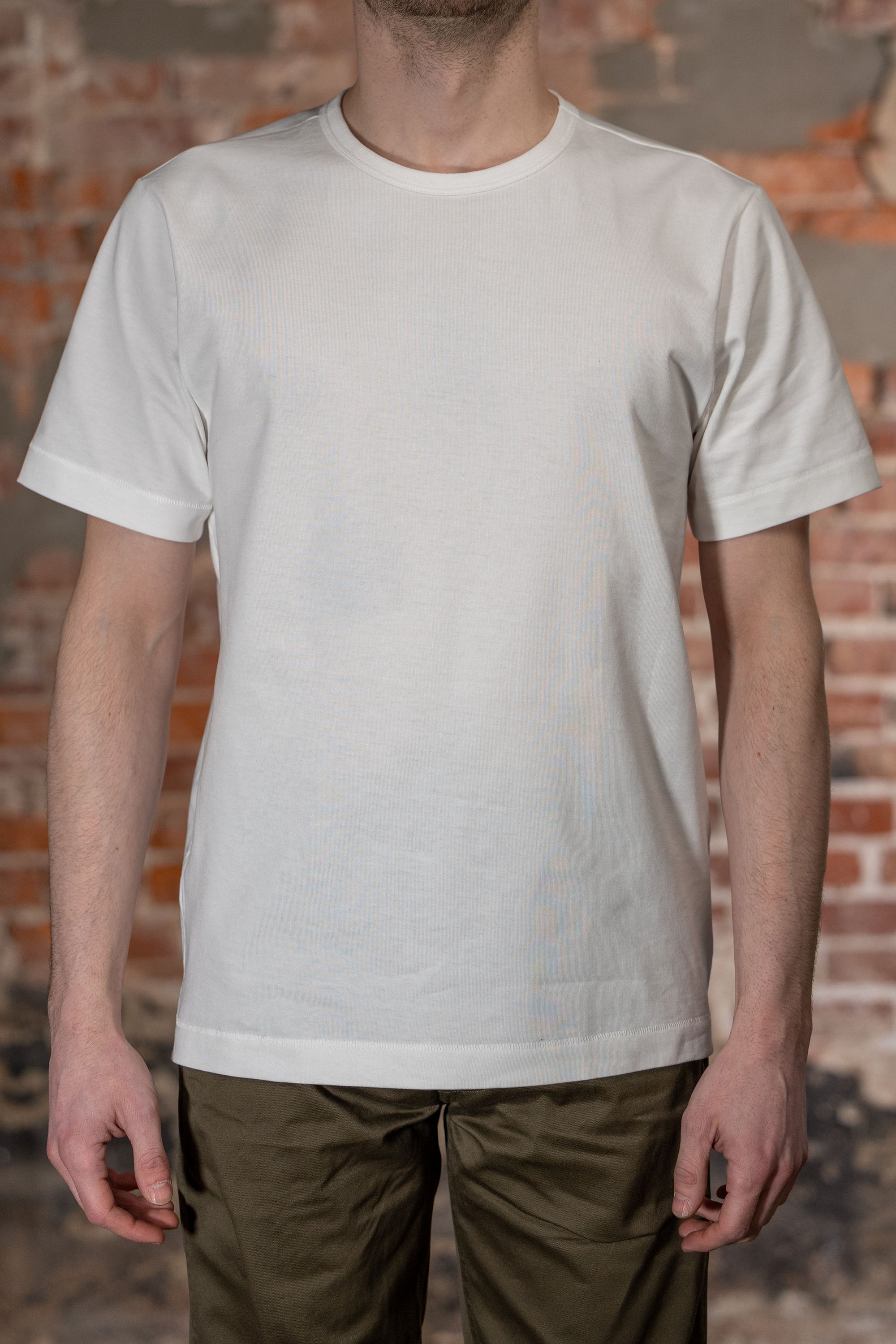 Merz b. Schwanen 215 Classic Crew Neck T-Shirt - White