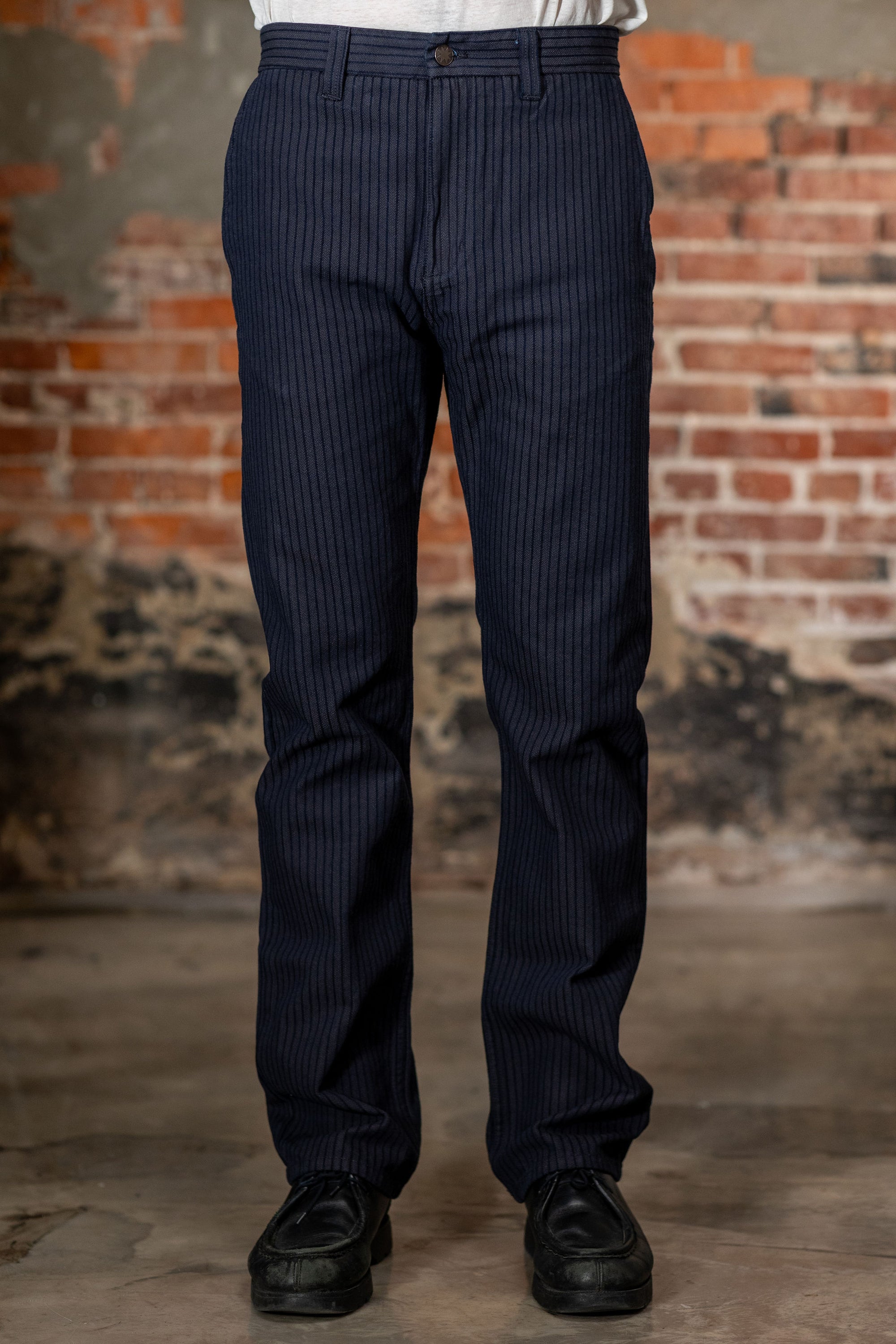 Freenote Cloth Deck Pant - Indigo Herringbone Dobby