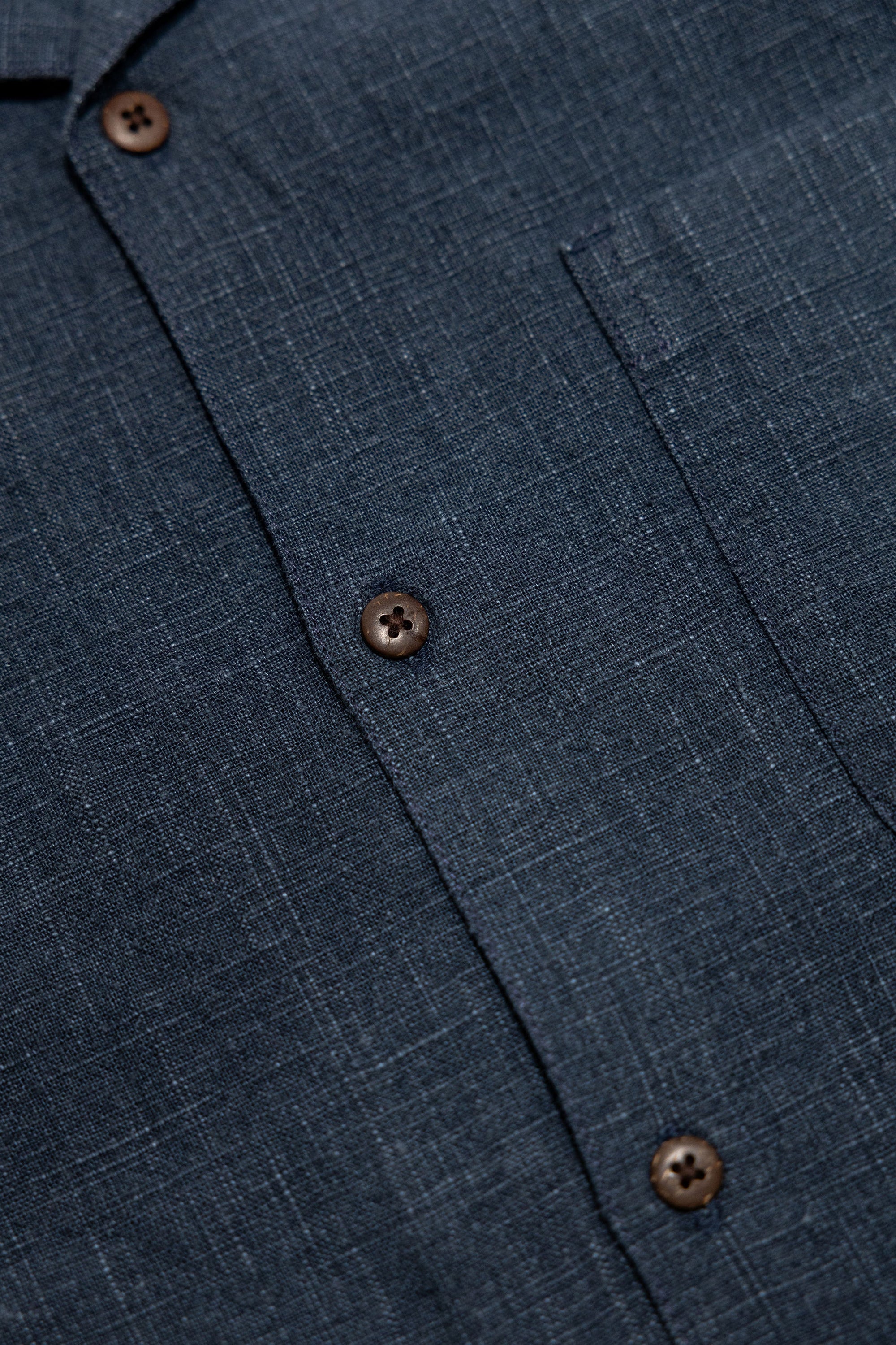 3sixteen Vacation Shirt Linen - Blue