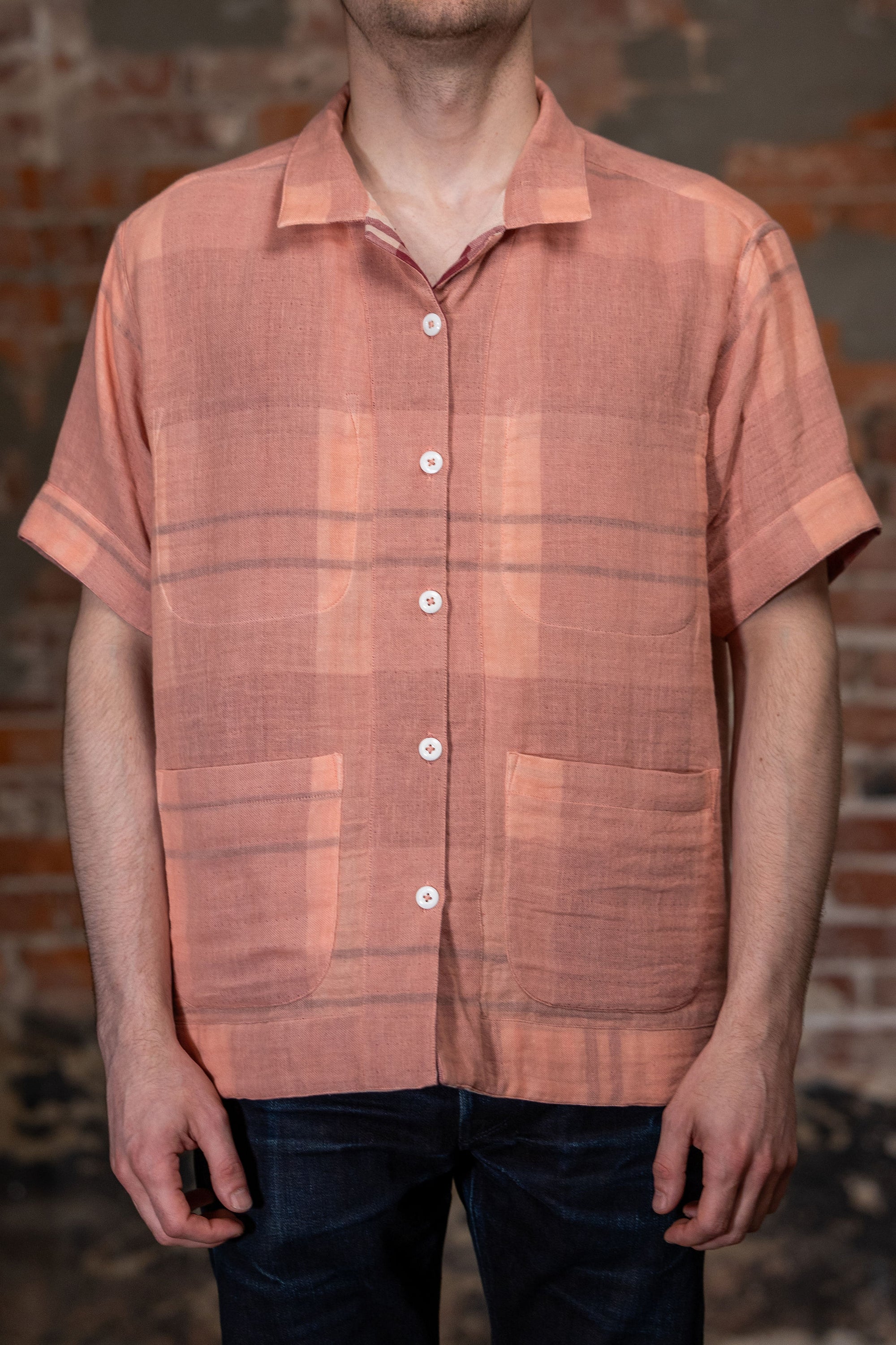 Indi + Ash Reversible Lake Camp Shirt JAC - Handwoven Double Gauze Plaid