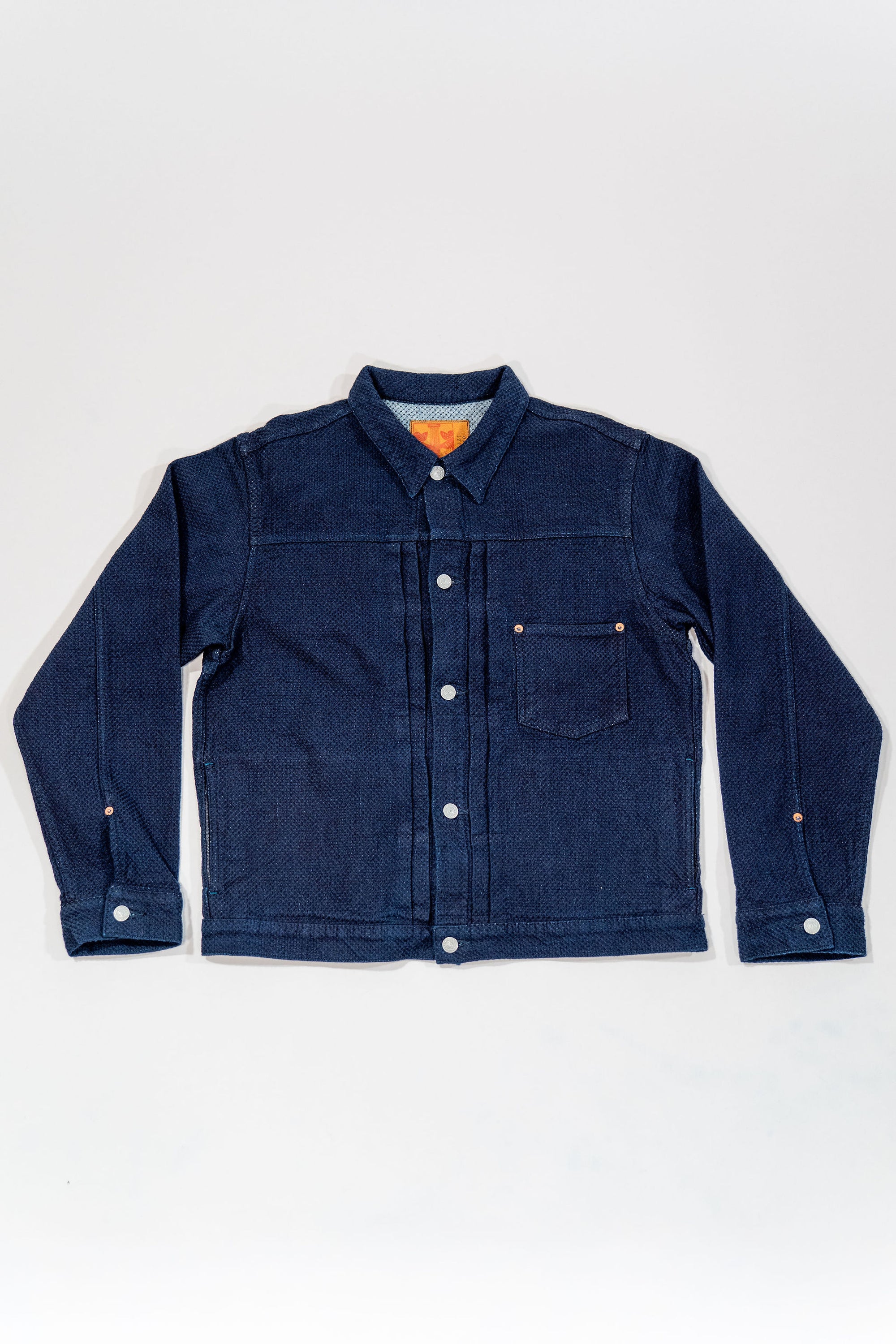Omoto Denim 3121 Type 1 Jacket - 15oz Ori-zashi Sashiko (One-Washed)