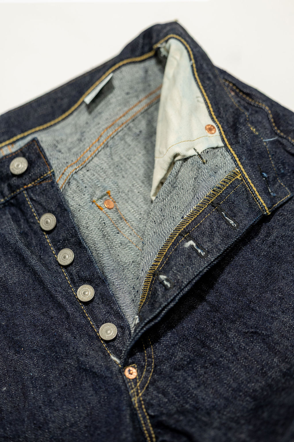 Sugar Cane 2025 Wide Leg Waist Overalls - 13oz Standard Denim