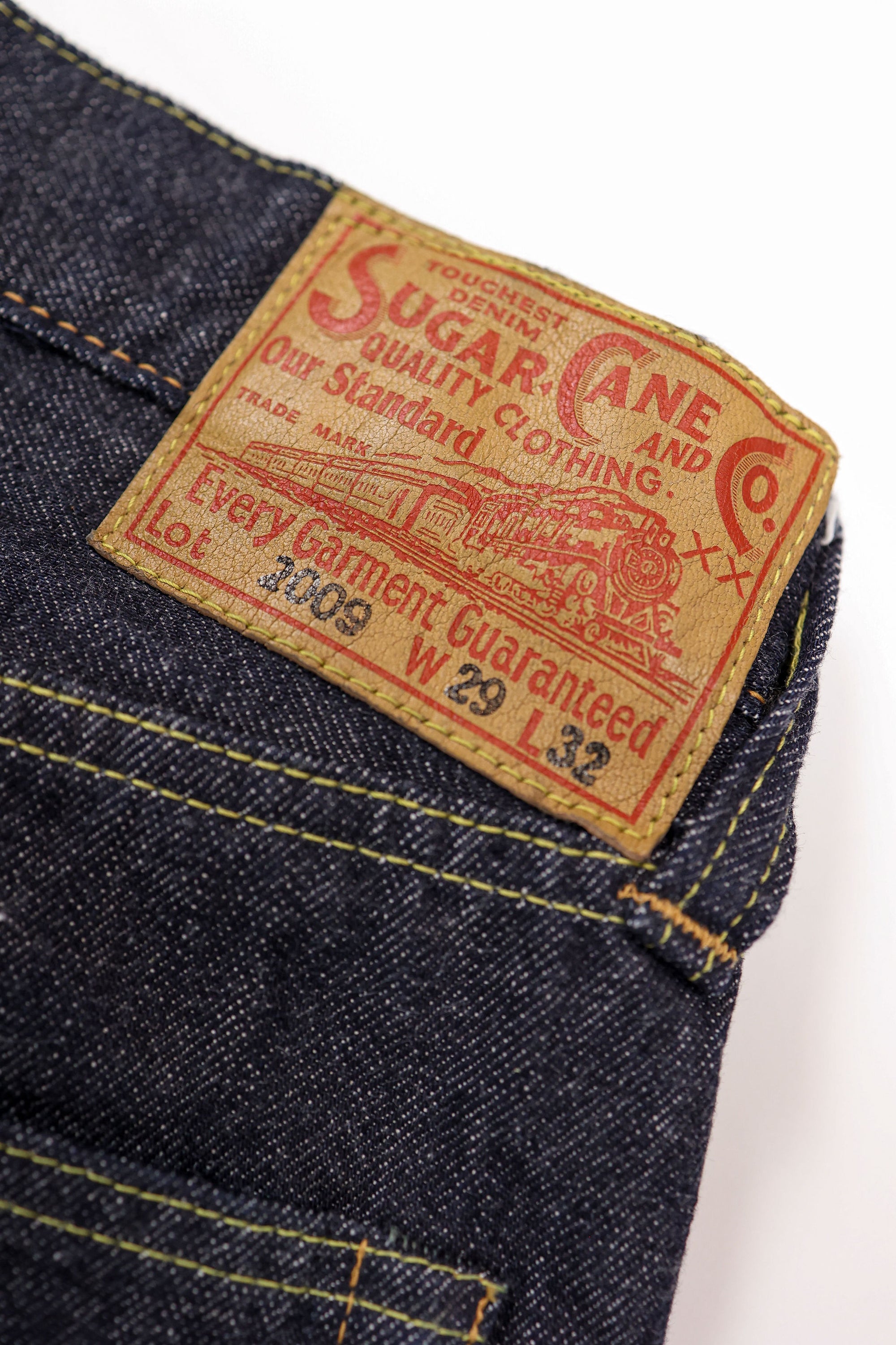 Sugar Cane 2009 Slim Straight - One Wash 12 oz. Japanese Selvedge Denim