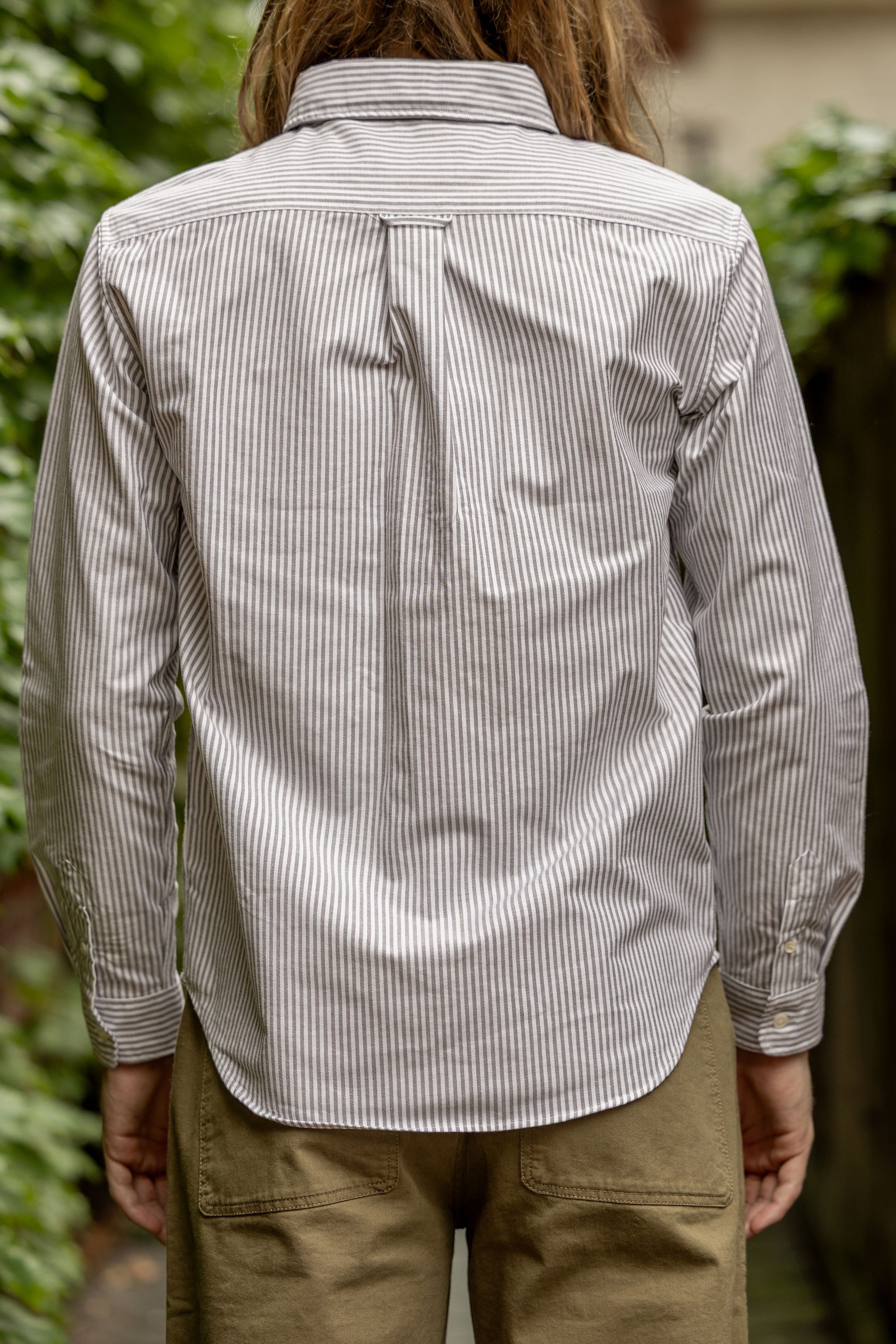 Knickerbocker "Beefy" Cotton Oxford - Brown Stripe